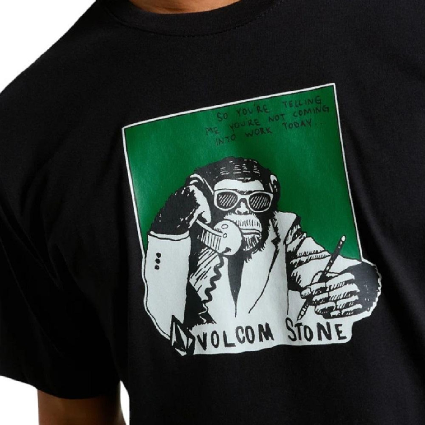 Camiseta Volcom Silk Monkey Biz - Masculina - Foto 3