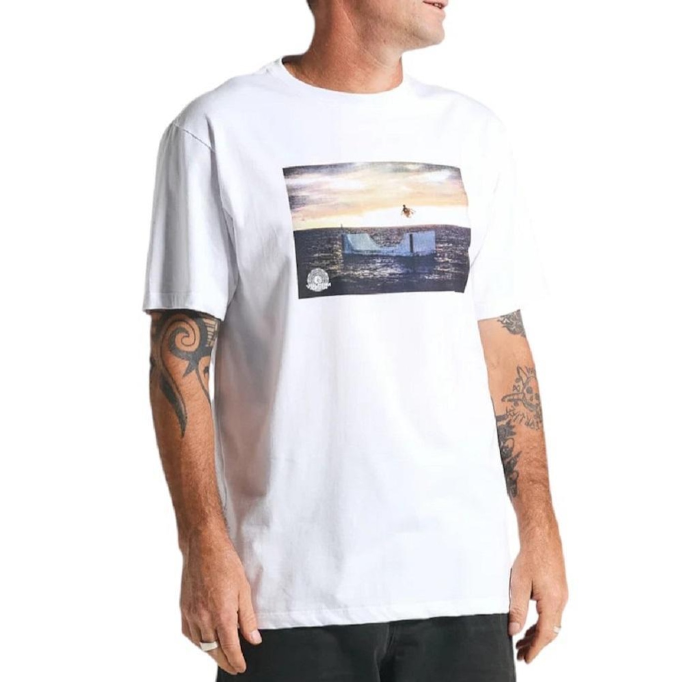 Camiseta Volcom Silk Ttt Poster - Masculina - Foto 1