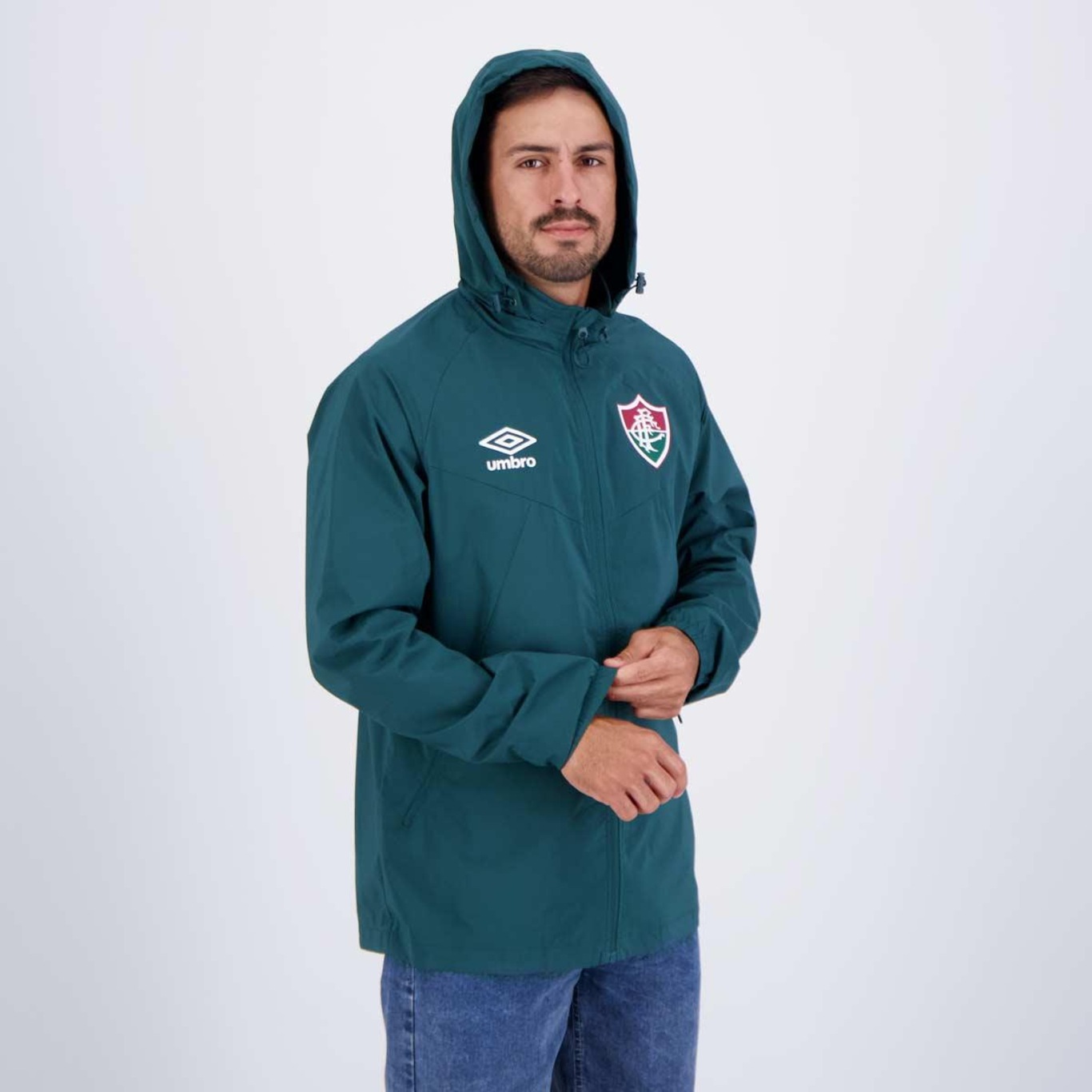 Jaqueta Umbro Fluminense Treino 2024 - Masculina - Foto 2