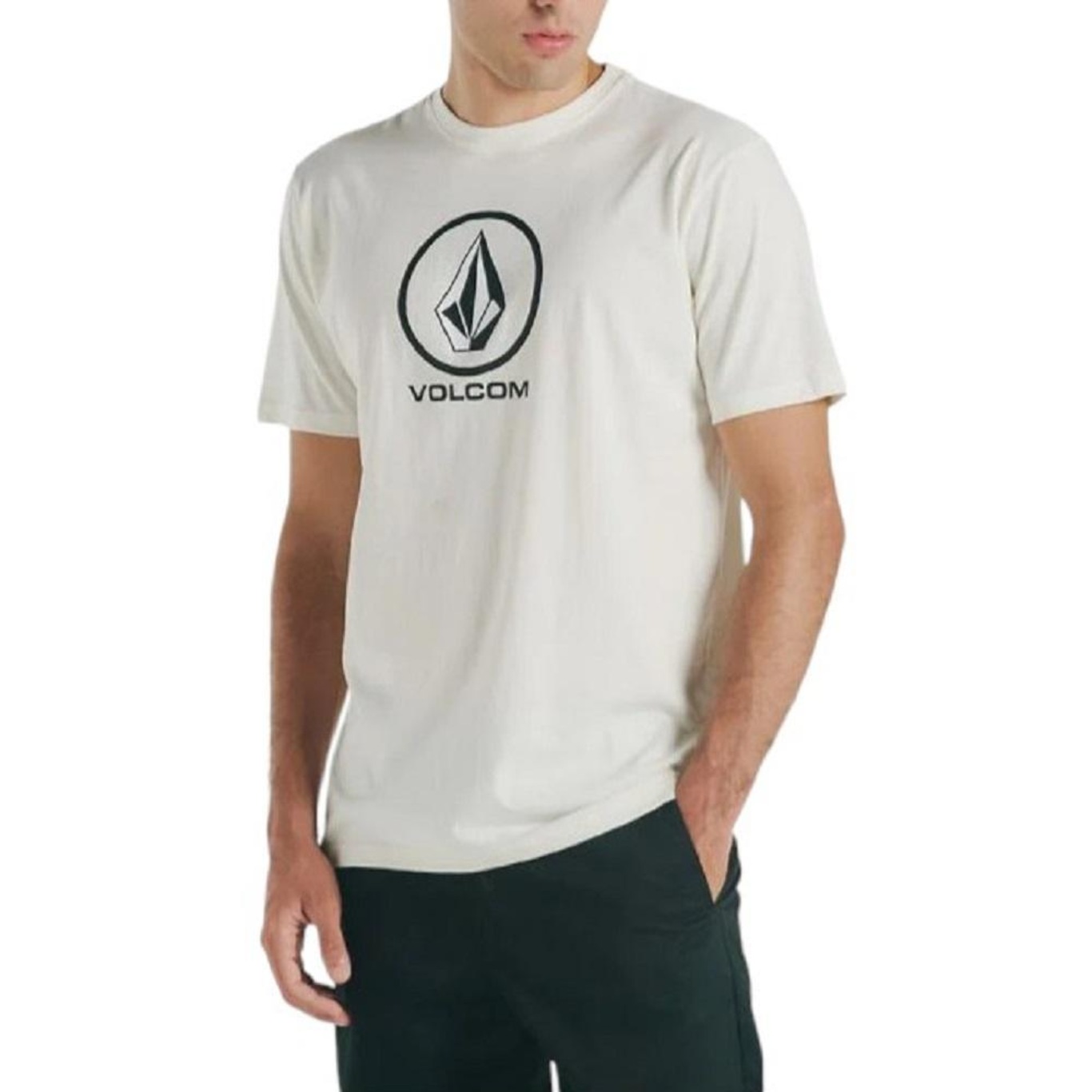 Camiseta Volcom Silk Crisp Stone Masculina - Foto 1