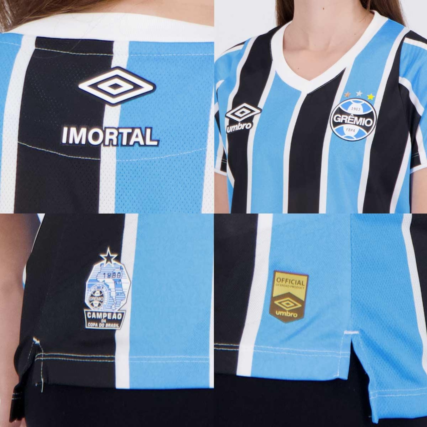 Camisa do Grêmio I 2024 Jogador Umbro - Feminina - Foto 5