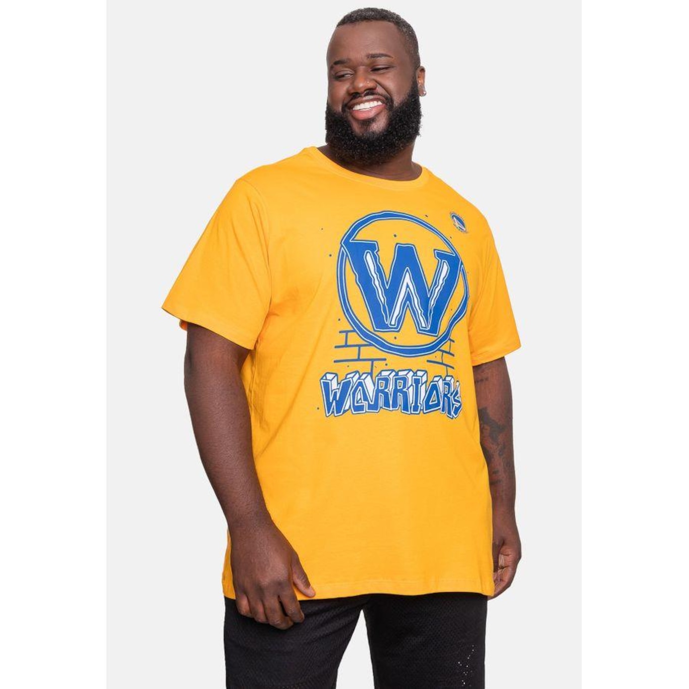 Camiseta Nba Plus Size Top Scorer Golden State Warriors - Masculina - Foto 3