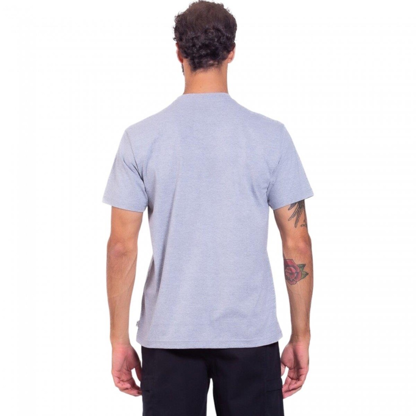 Camiseta Rip Curl Plain Pocket Marle - Masculina - Foto 3