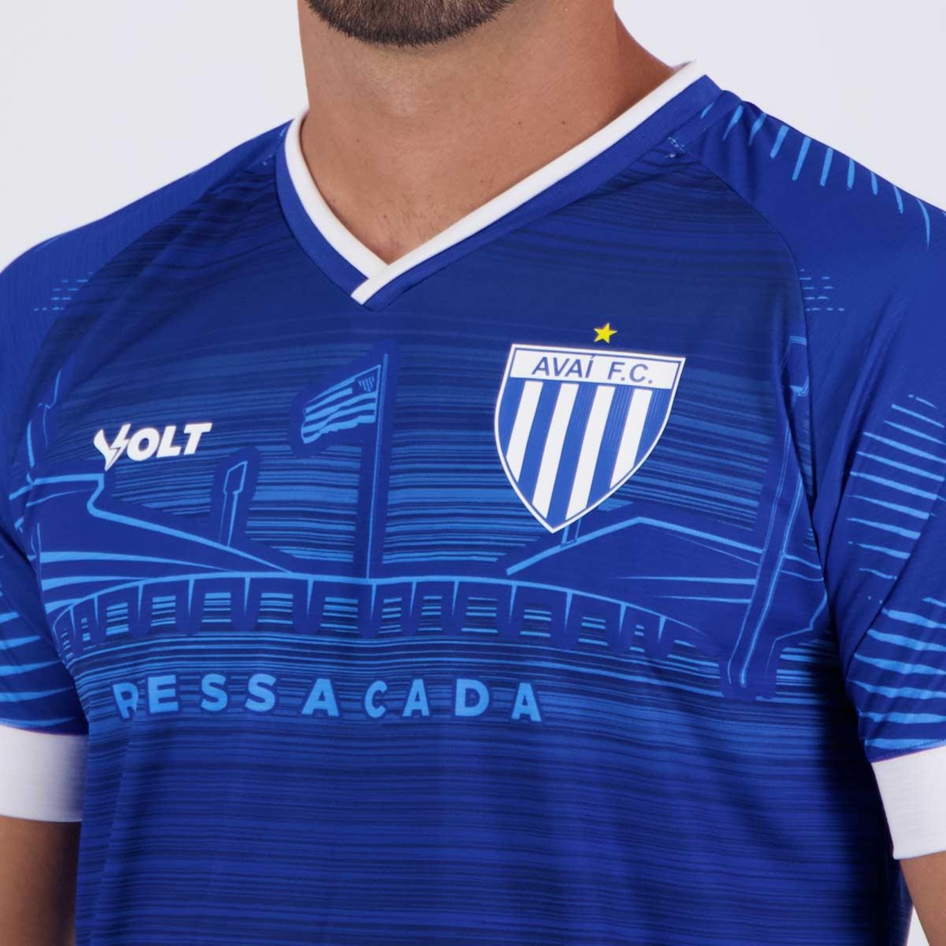 Camisa do Avaí Aquecimento 2024 Volt - - Foto 5