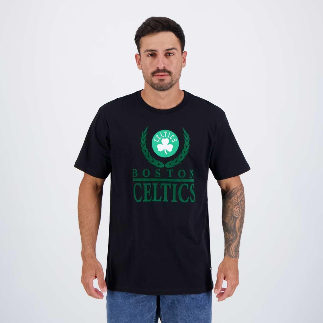 Camiseta Nba Bay Leaf Boston Celtics Masculina - Foto 1