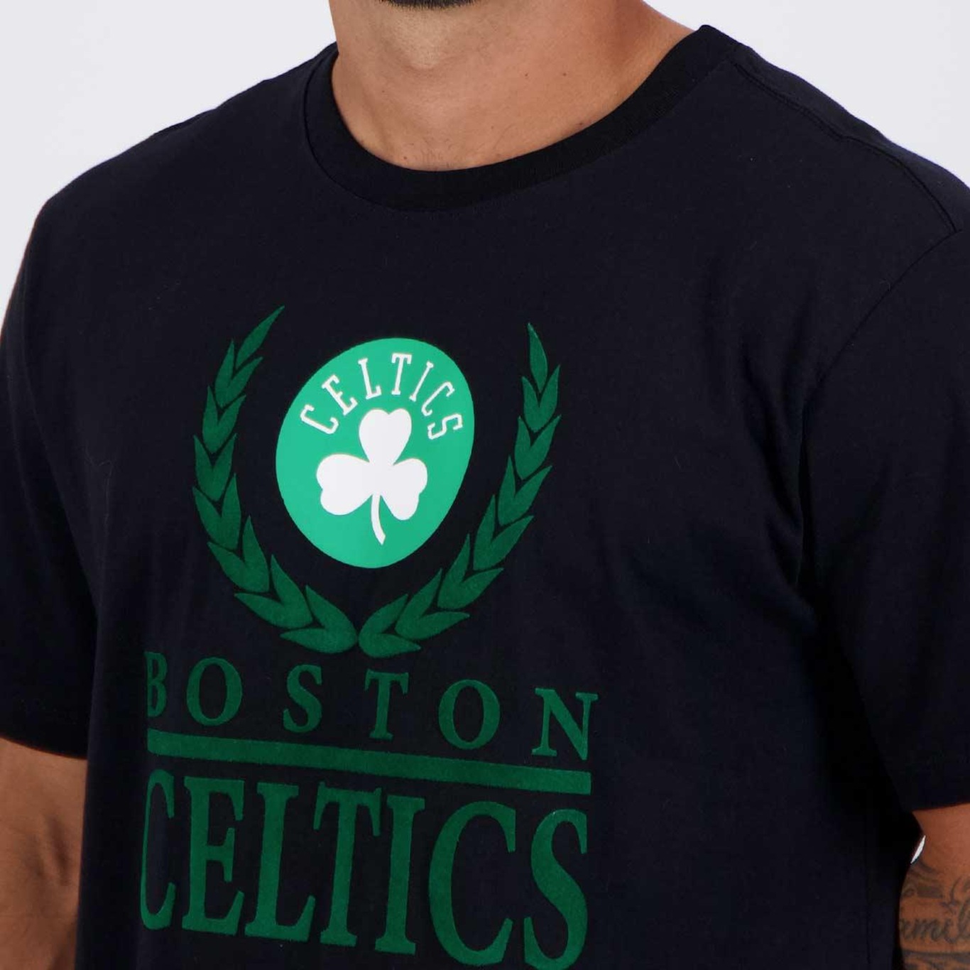 Camiseta Nba Bay Leaf Boston Celtics Masculina - Foto 5