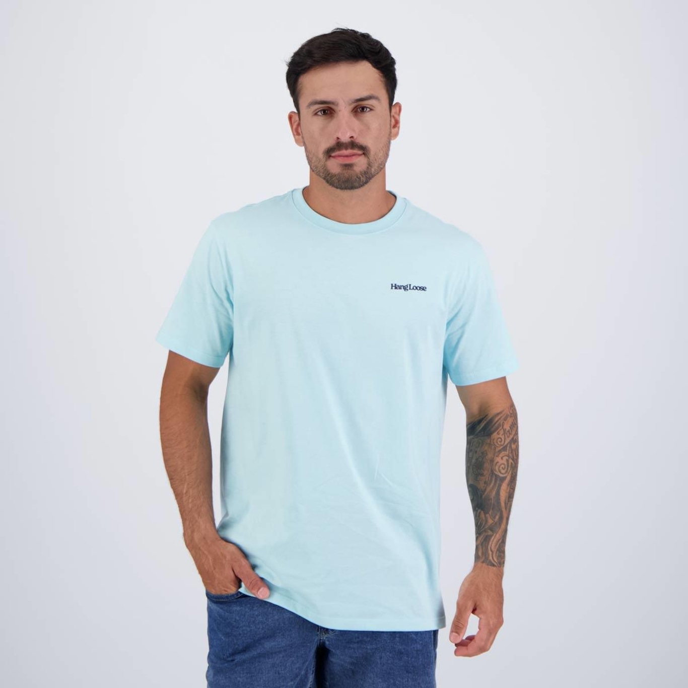 Camiseta Hang Loose Lettering - Masculina - Foto 1