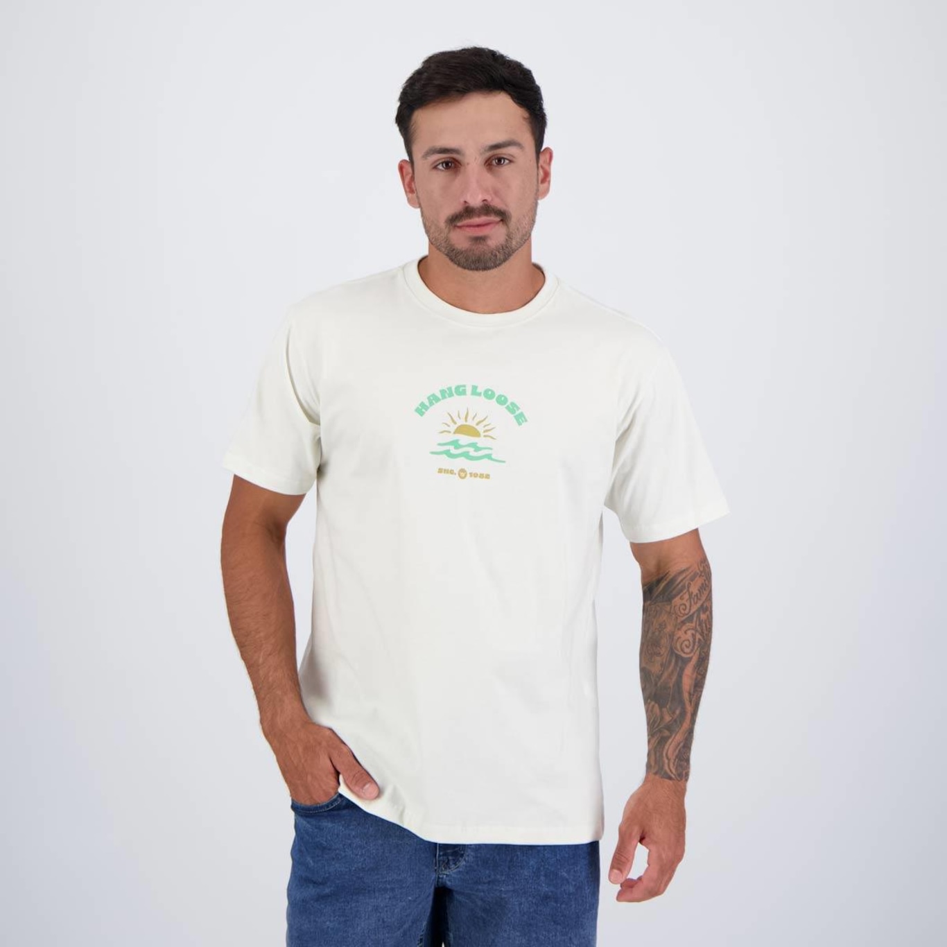 Camiseta Hang Loose Sun - Masculina - Foto 1