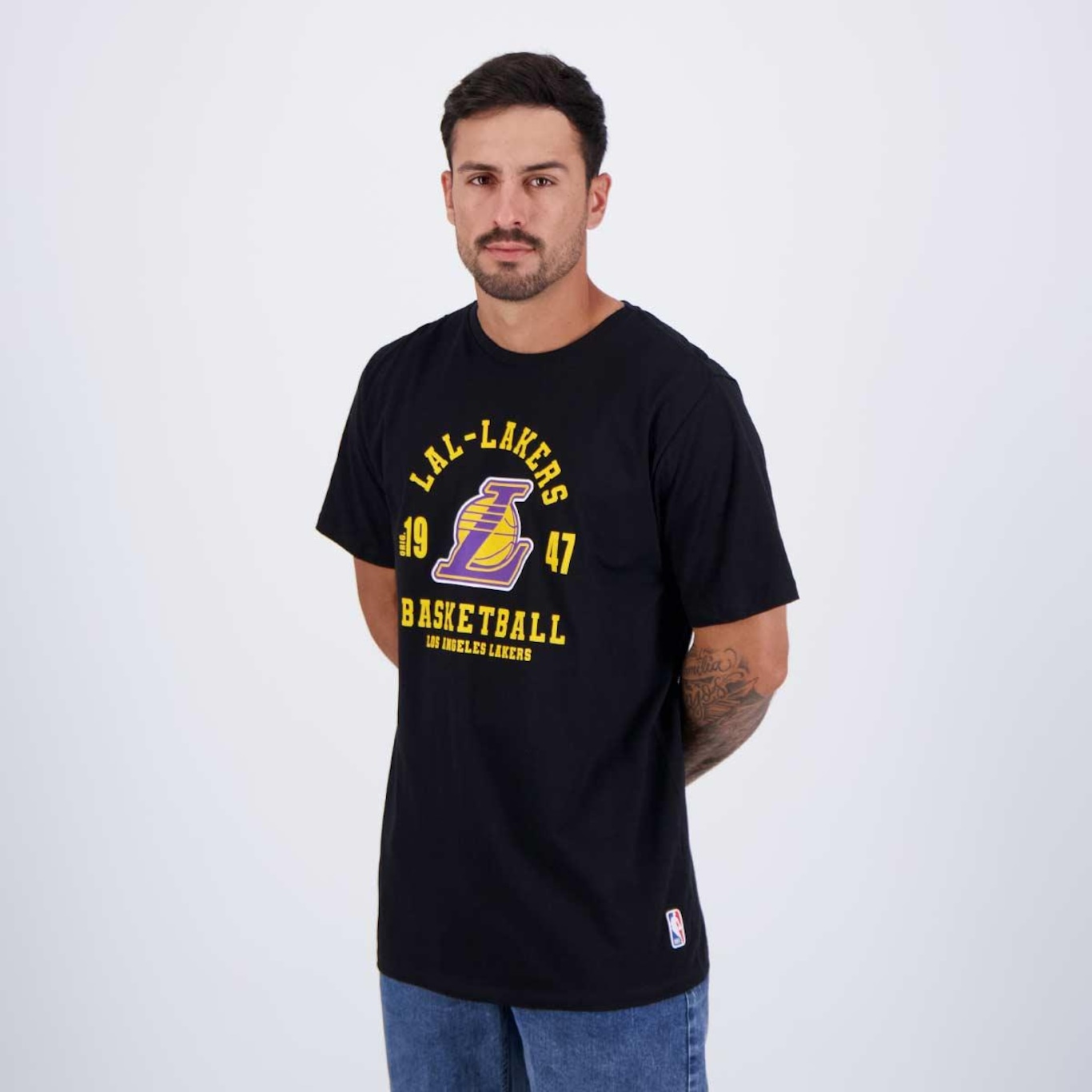 Camiseta Nba Town Lakers - Masculina - Foto 3