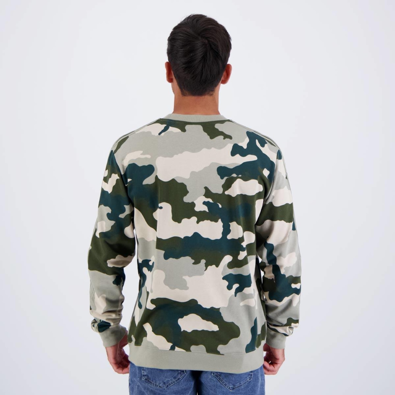 Blusão de Moletom adidas Camo - Masculino - Foto 4