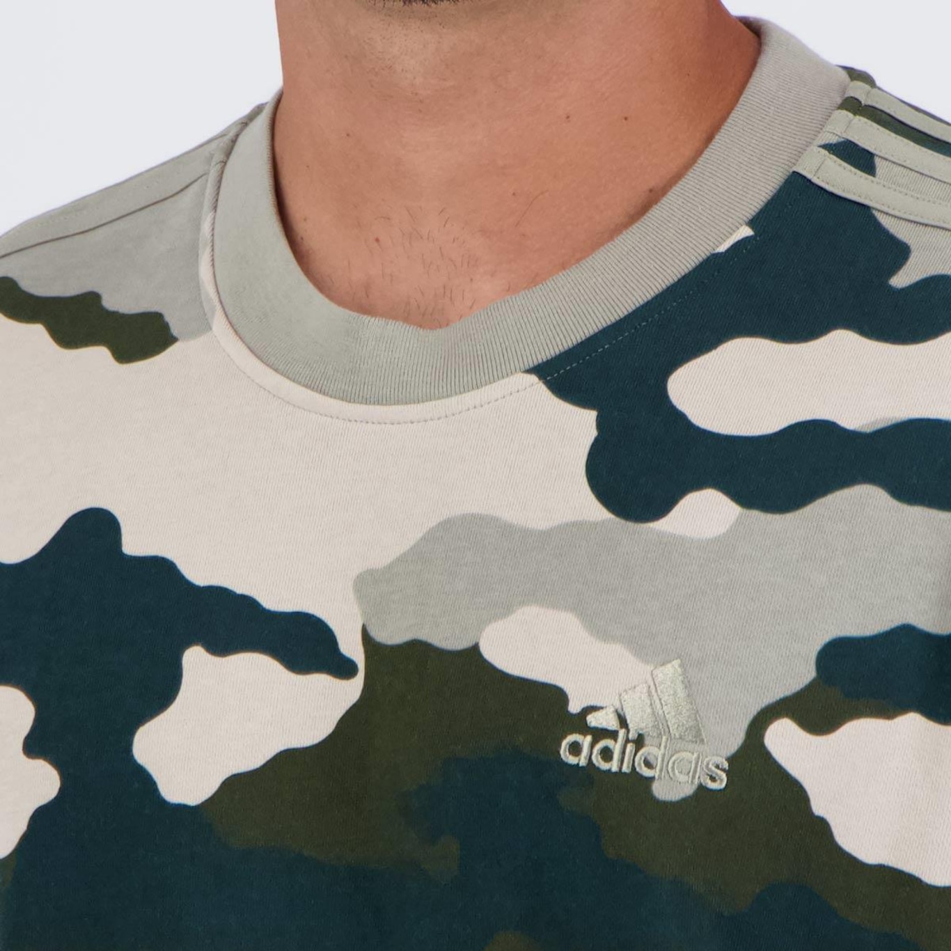 Blusão de Moletom adidas Camo - Masculino - Foto 5