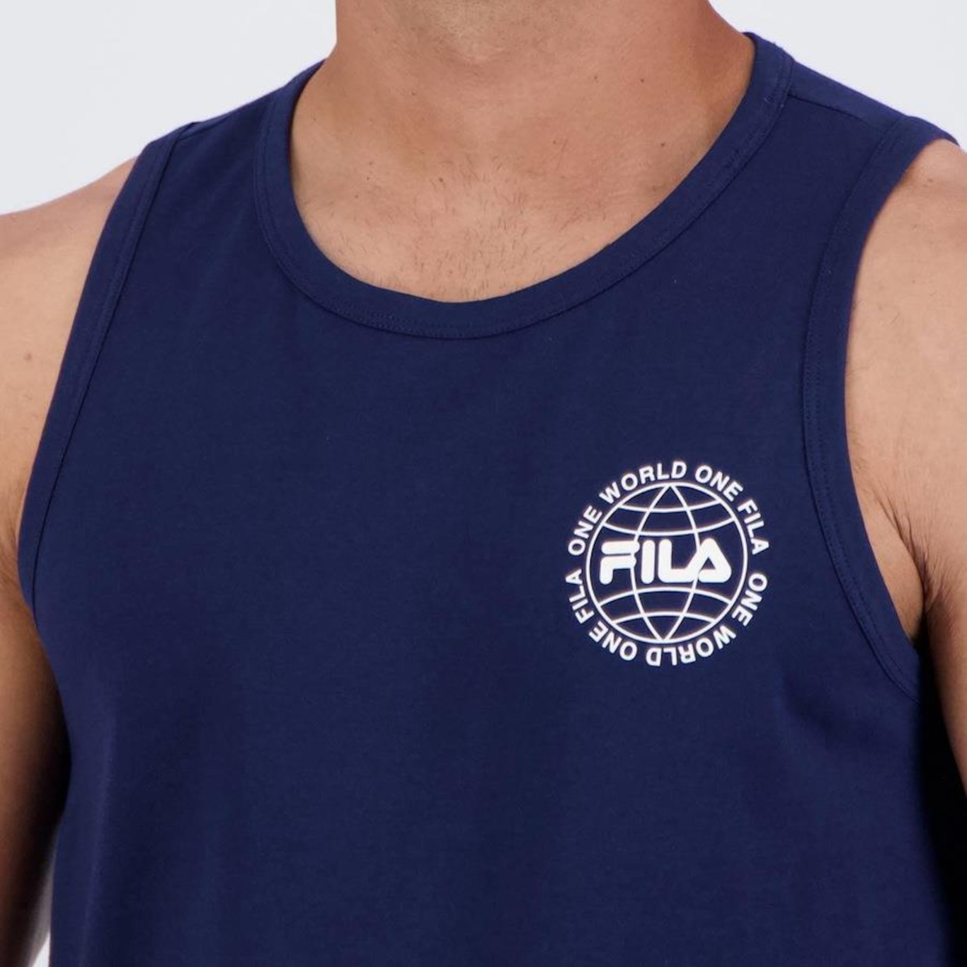 Camiseta Regata Fila One World - Masculina - Foto 5