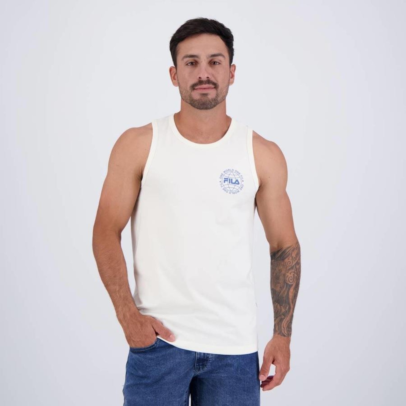 Camiseta Regata Fila One World - Masculina - Foto 1