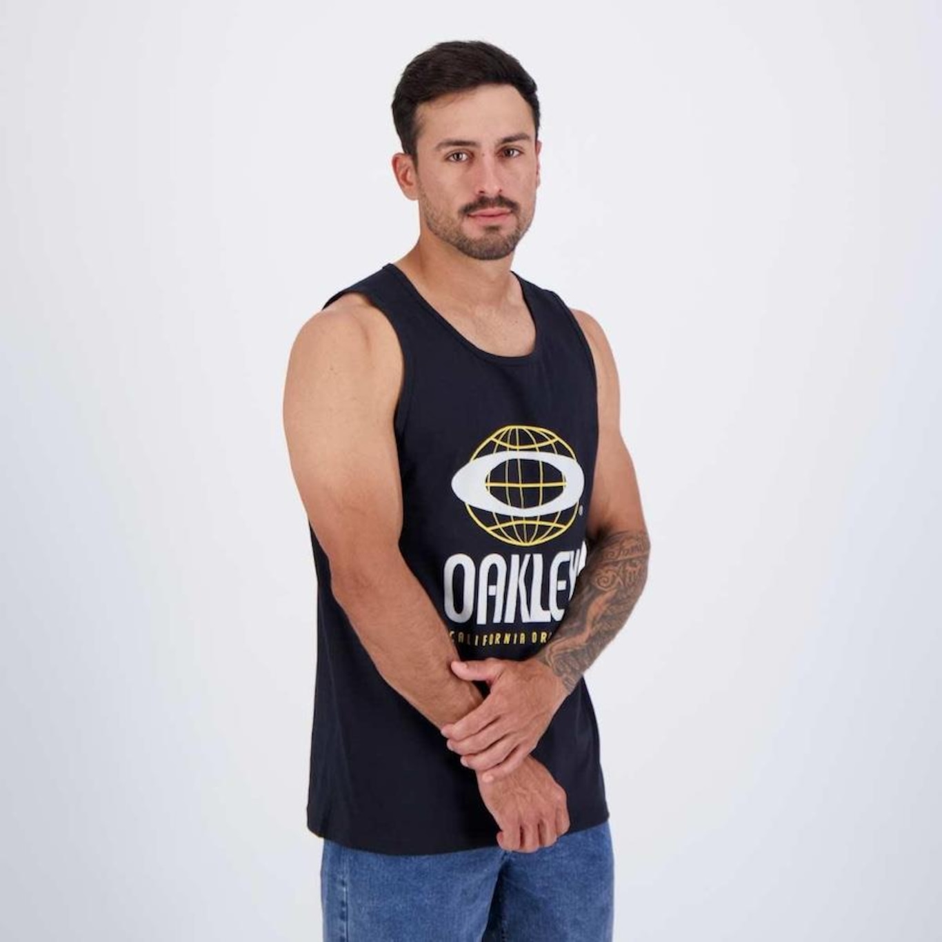 Camiseta Regata Oakley World Wide Tank - Masculina - Foto 2