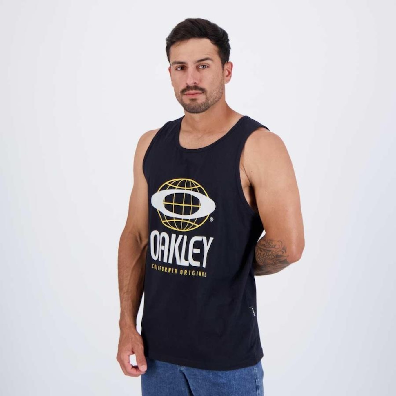 Camiseta Regata Oakley World Wide Tank - Masculina - Foto 3