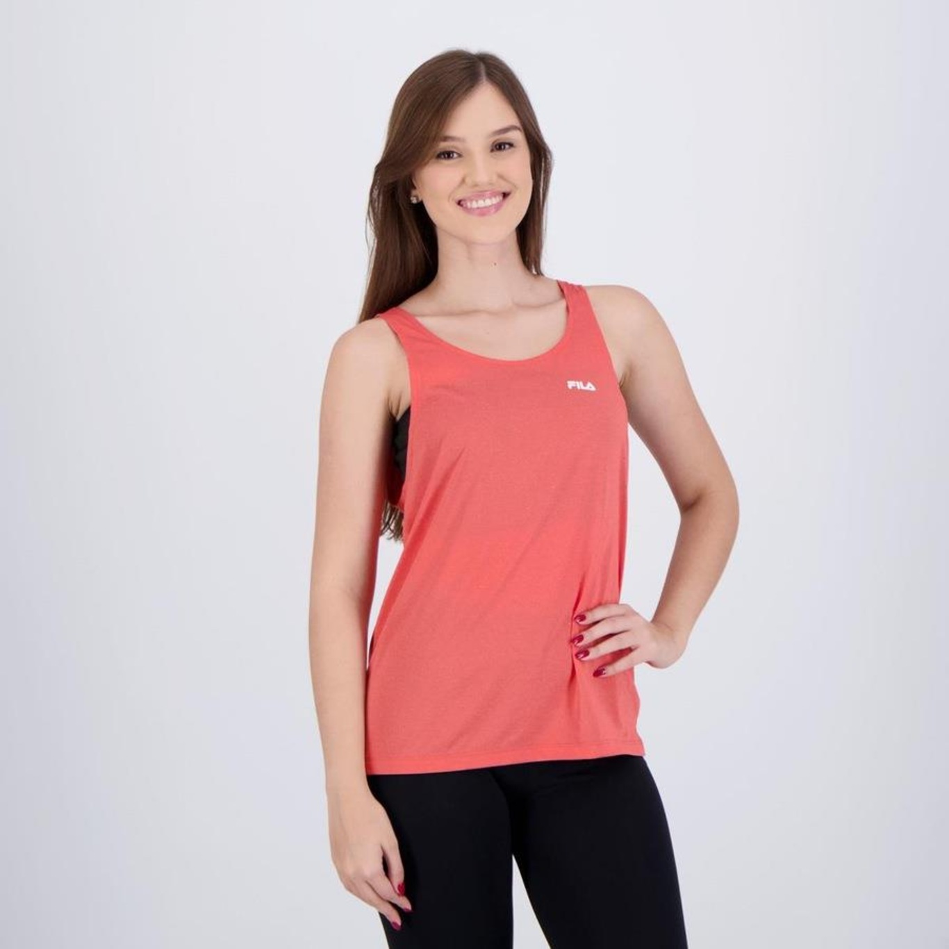 Camiseta Regata Fila Basic Train - Feminina - Foto 2