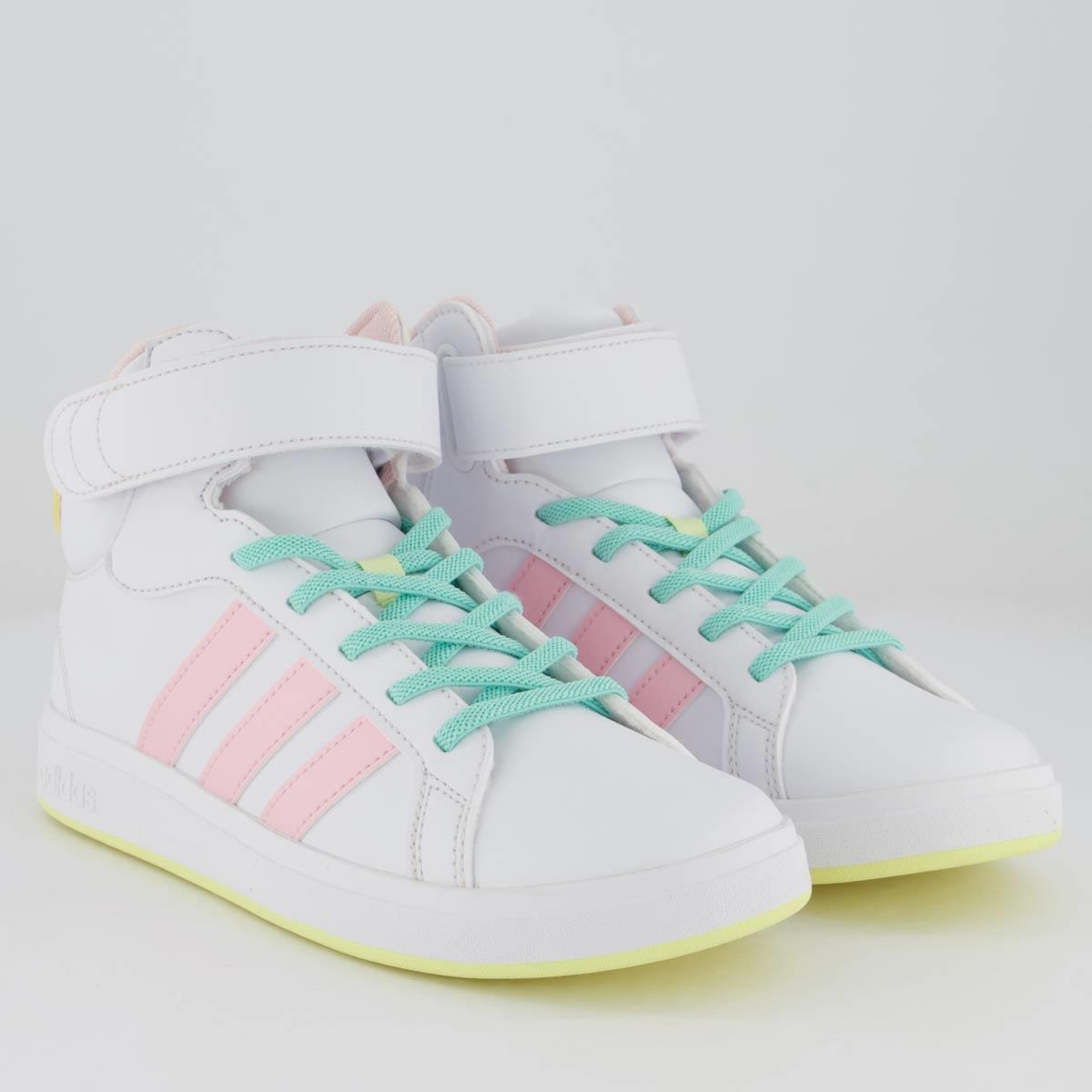 Tênis Adidas Grand Court Mid - Infantil - Foto 2