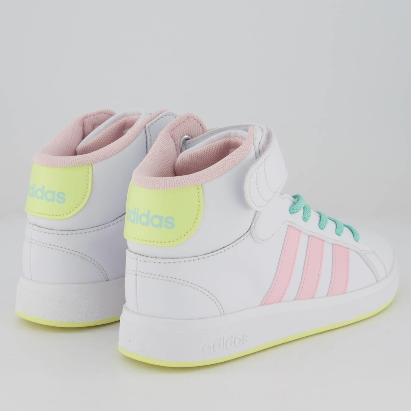 Tênis Adidas Grand Court Mid - Infantil - Foto 3