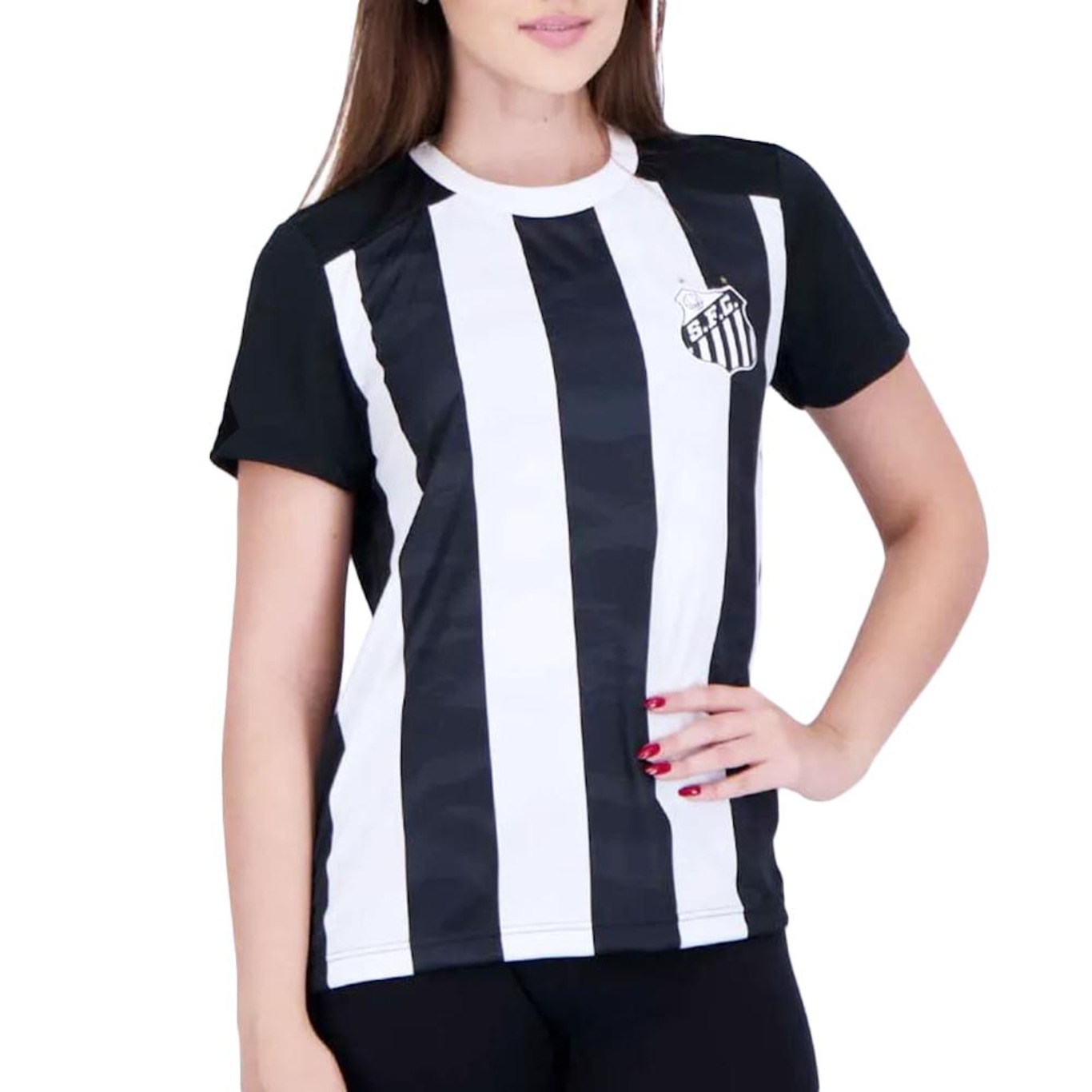 Camiseta do Santos Braziline Matriz - Feminina - Foto 1