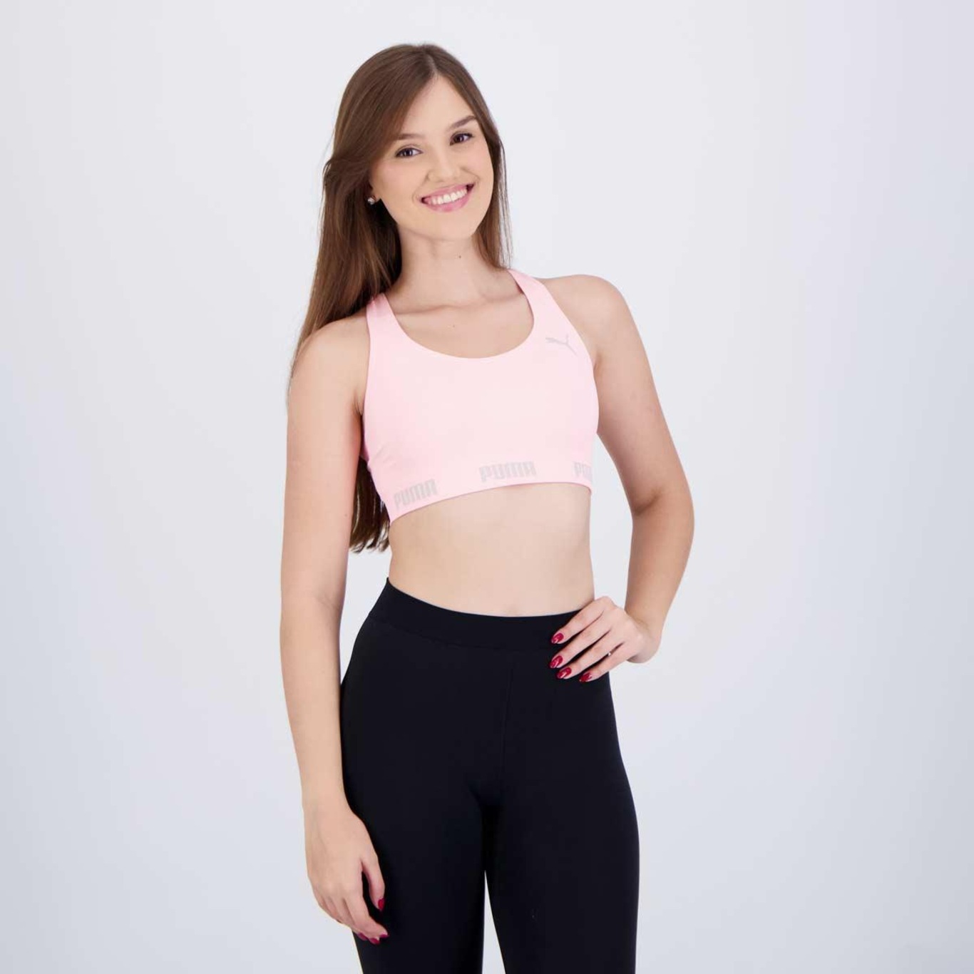 Top Puma Sem Costura - Feminino - Foto 2