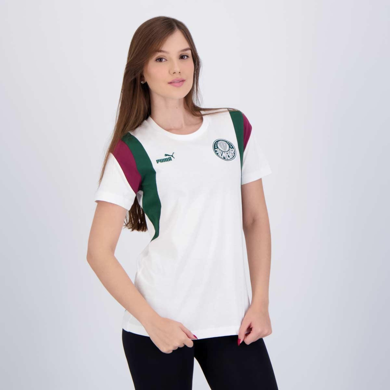 Camiseta do Palmeiras Puma Ftbl Archive - Feminina - Foto 2