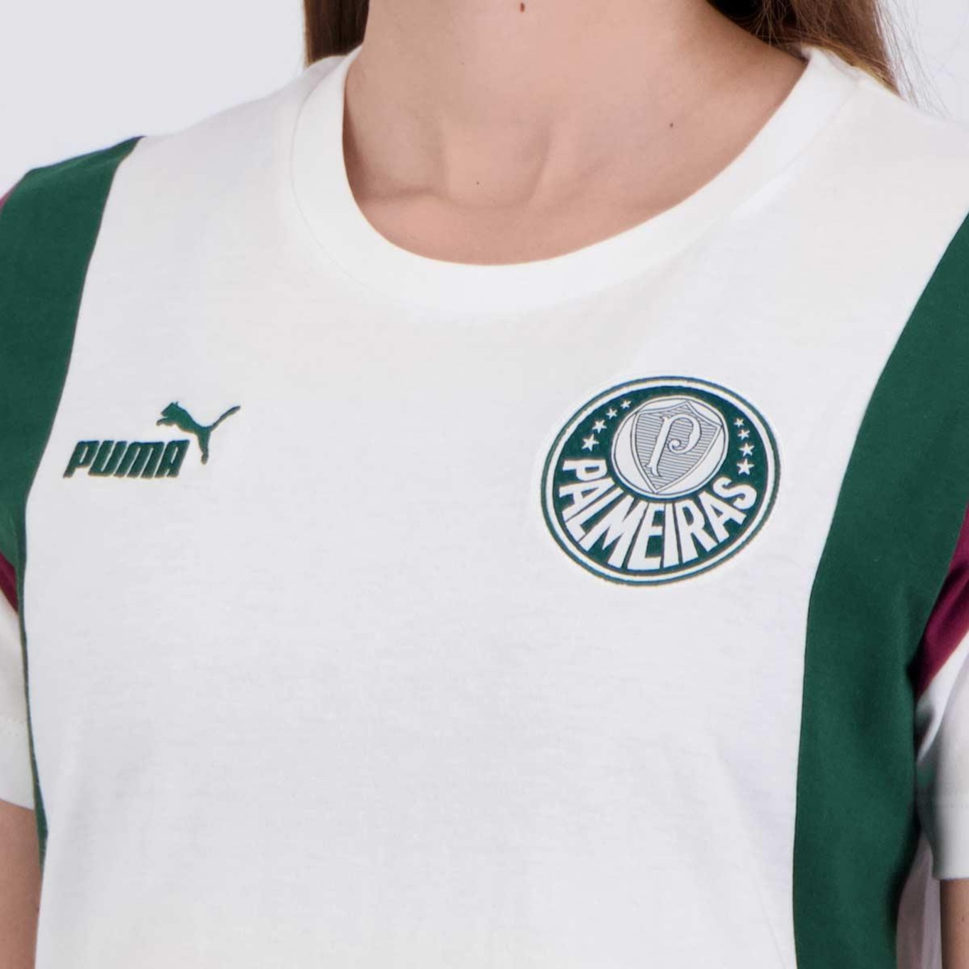 Camiseta do Palmeiras Puma Ftbl Archive - Feminina - Foto 5