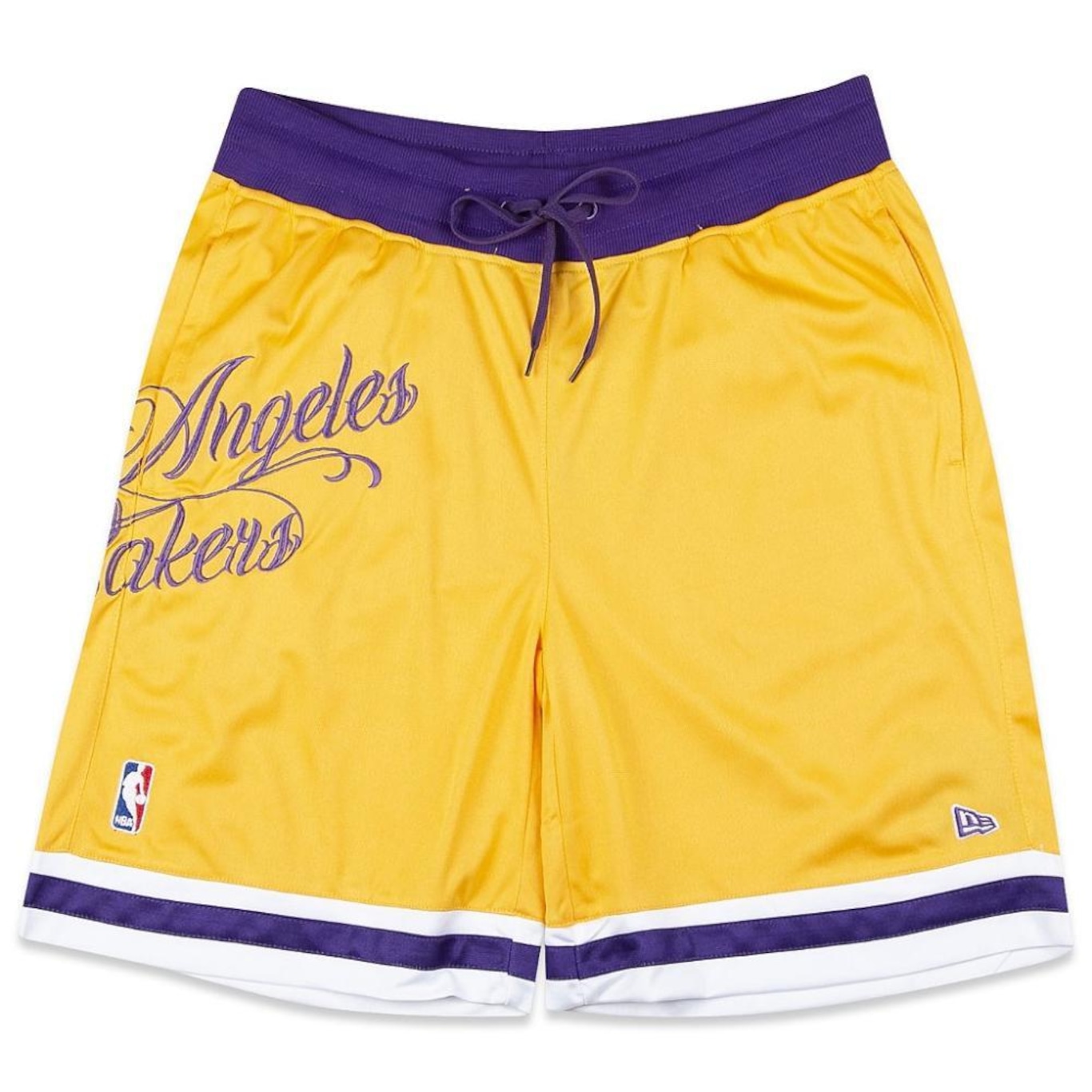 Bermuda New Era Los Angeles Lakers Core Amarela - Foto 1