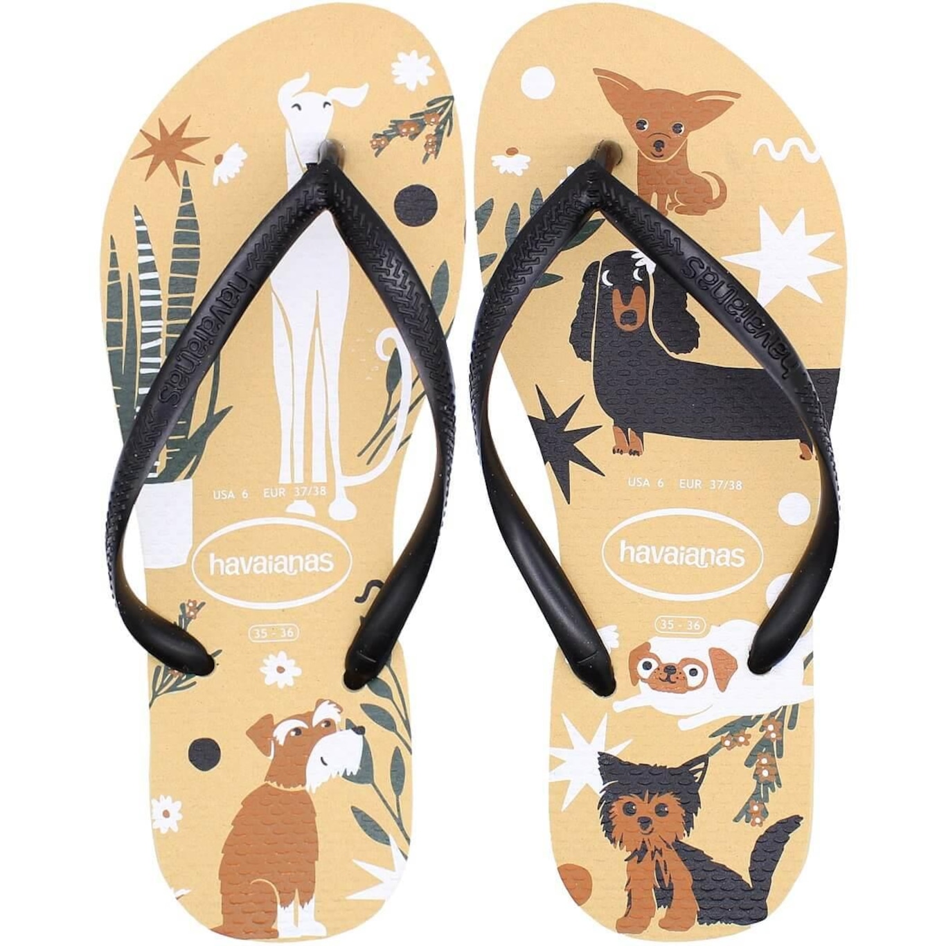 Chinelo de Dedo Havaianas Slim Pets - Feminino - Foto 1