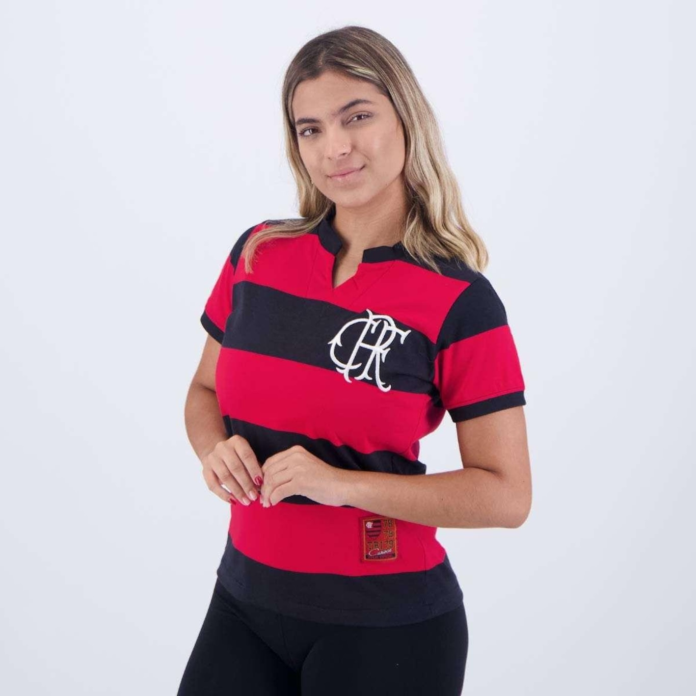 Camiseta do Flamengo Braziline Fla-Tri Crf - Feminina - Foto 3