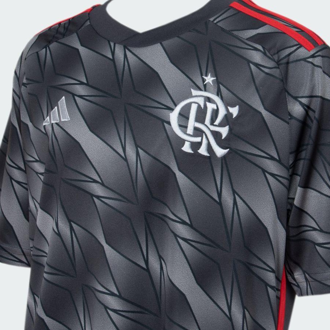 Camisa do Flamengo III 24 adidas - Infantil - Foto 5