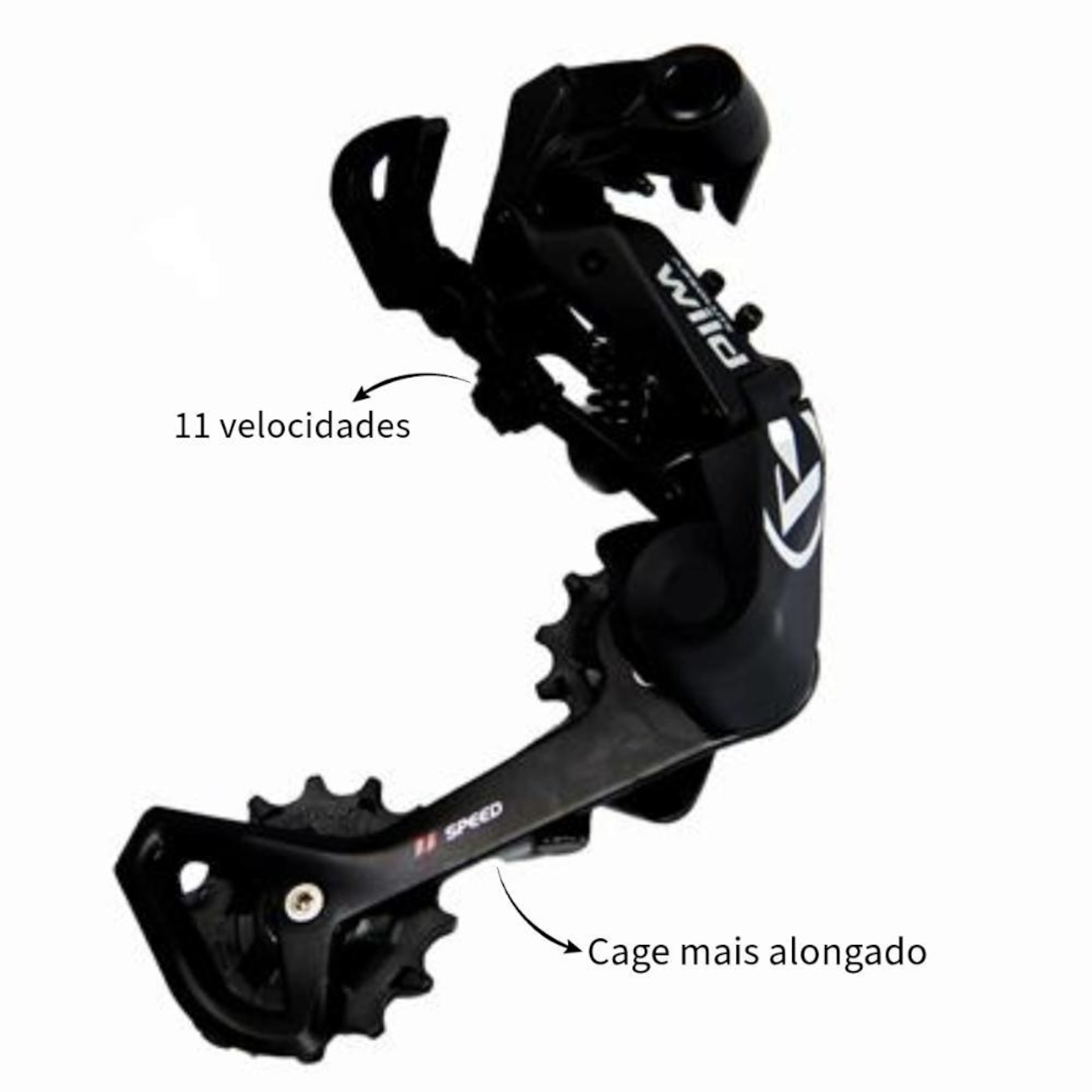 Câmbio Traseiro Absolute Bike Wild 2 11V Longo 50T Mtb Pro - Foto 3