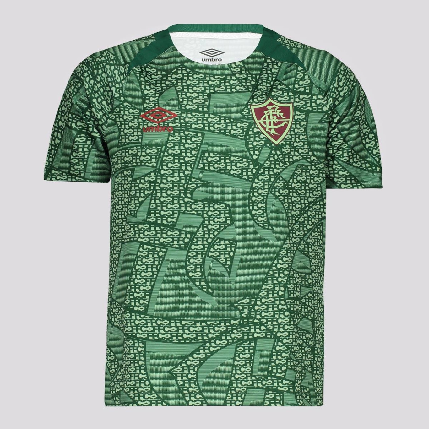 Camisa do Fluminense Aquecimento 2024 Umbro Infantil - Foto 1