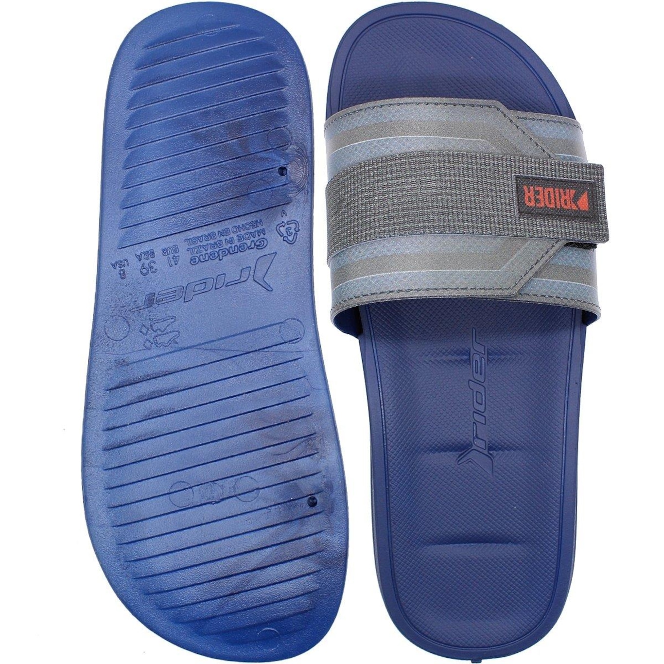 Chinelo Slide Rider Walk Holográfico - Masculino - Foto 3