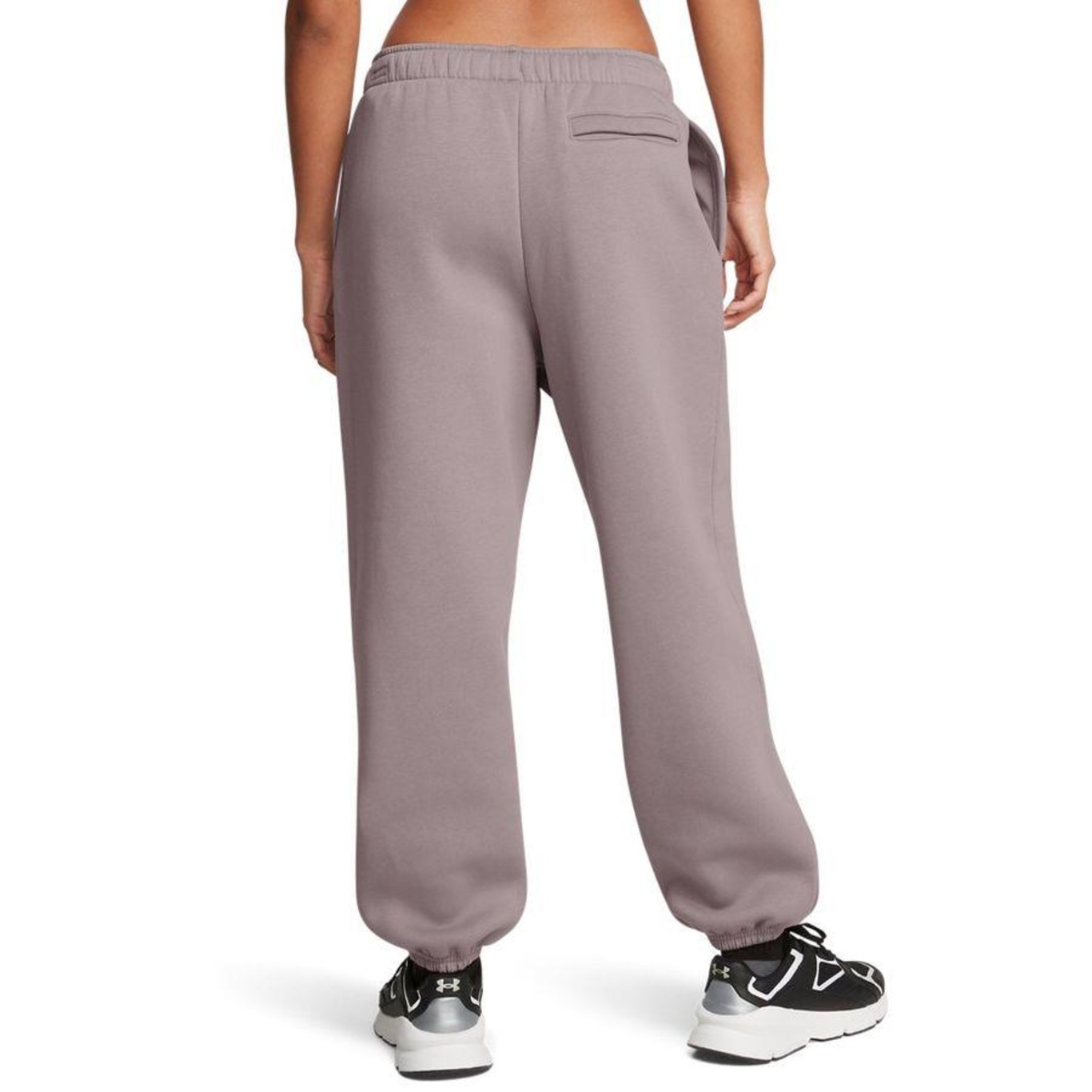 Calça Under Armour Sportstyle Icon Fleece Oversized Wordmark - Feminina - Foto 3