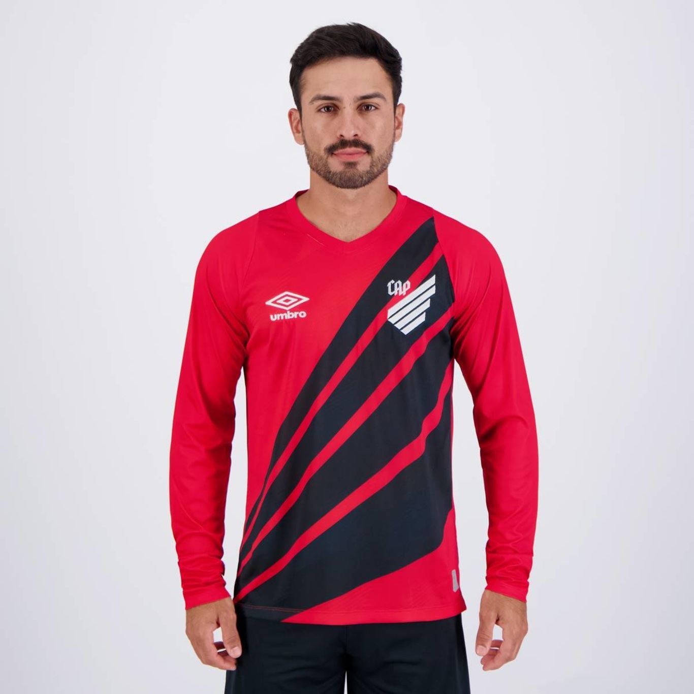 Camisa Manga Longa do Athletico Paranaense I 2024 Torcedor Umbro Masculina - Foto 1