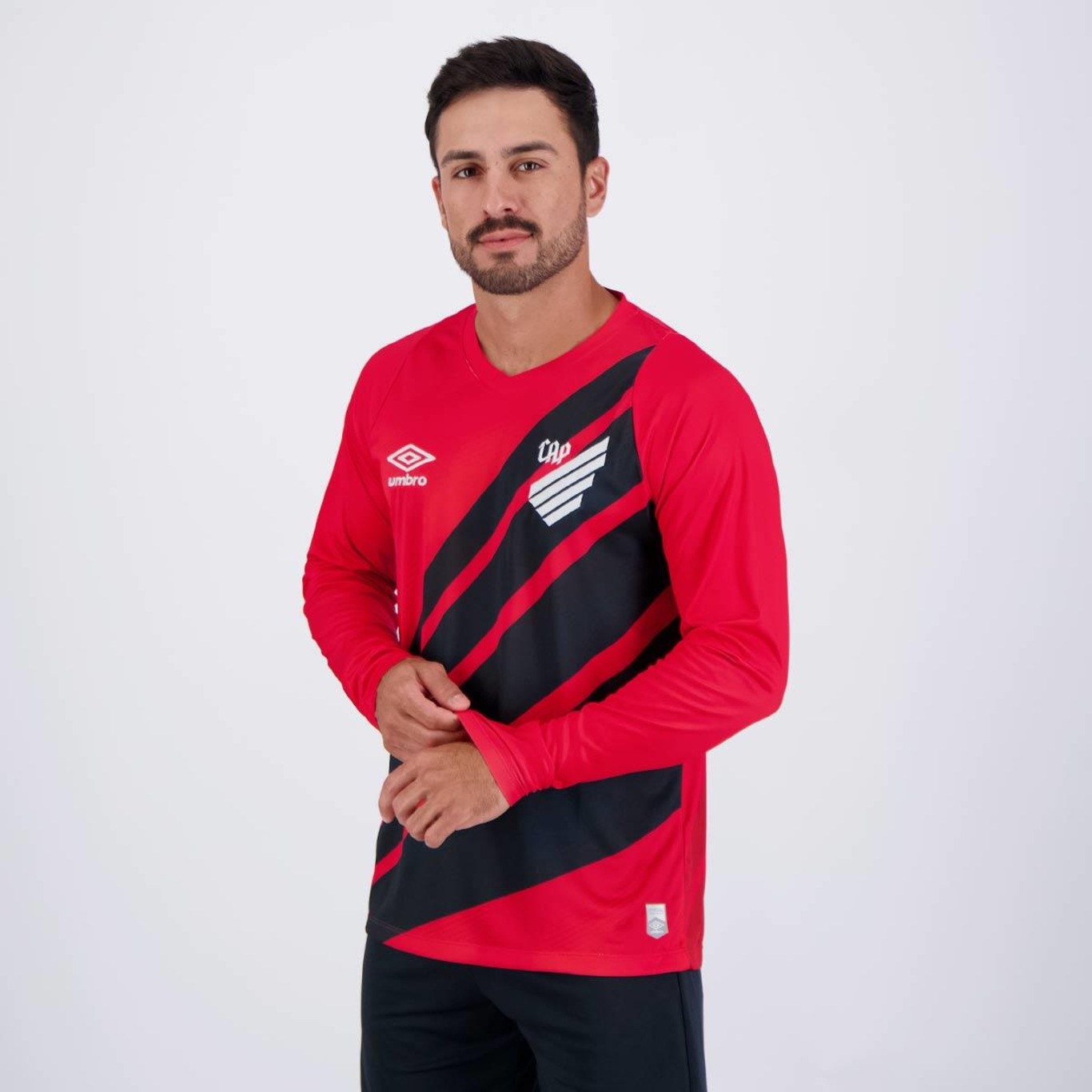 Camisa Manga Longa do Athletico Paranaense I 2024 Torcedor Umbro Masculina - Foto 3