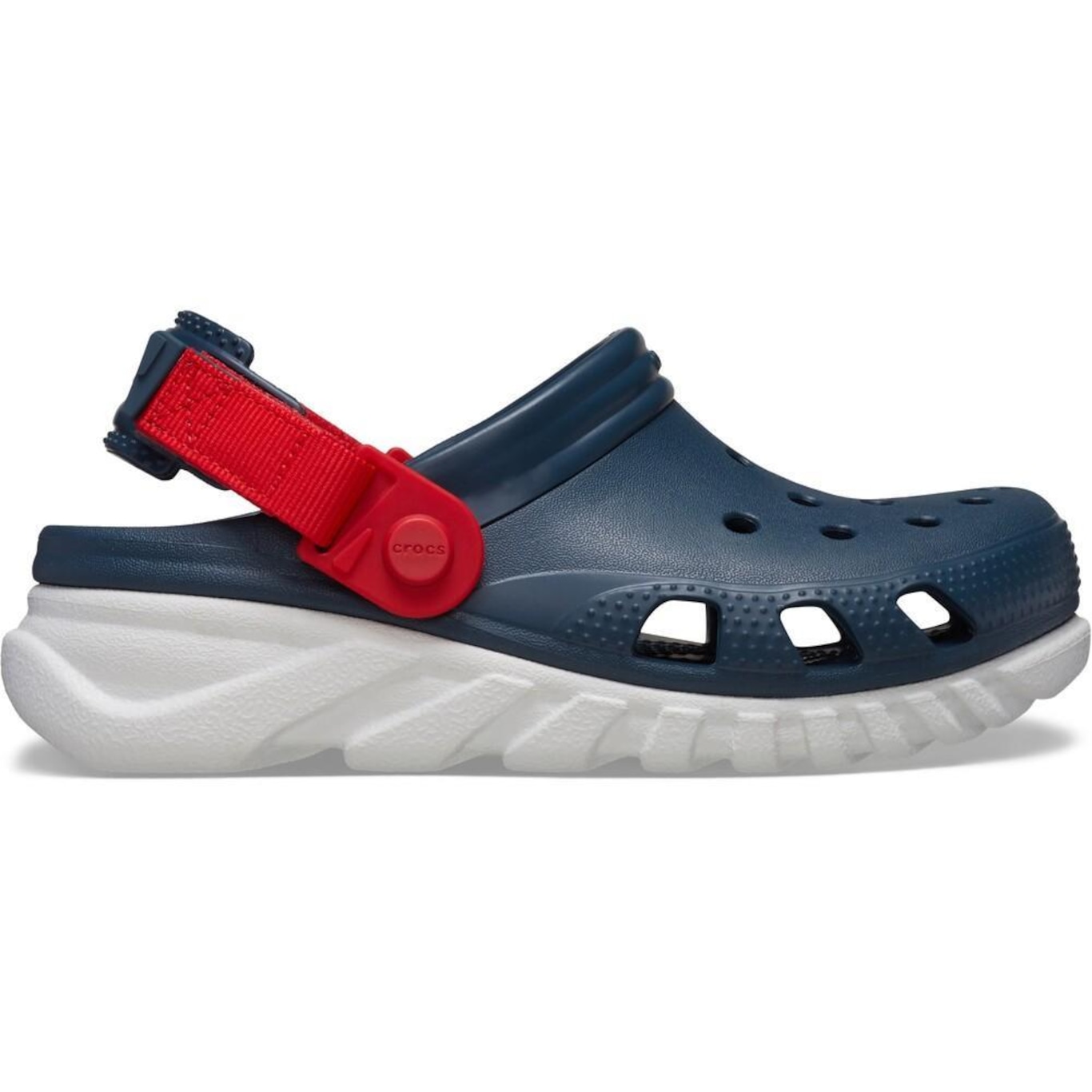 Sandália Crocs Duet Maxx II Clog K Nightfall - Infantil - Foto 1