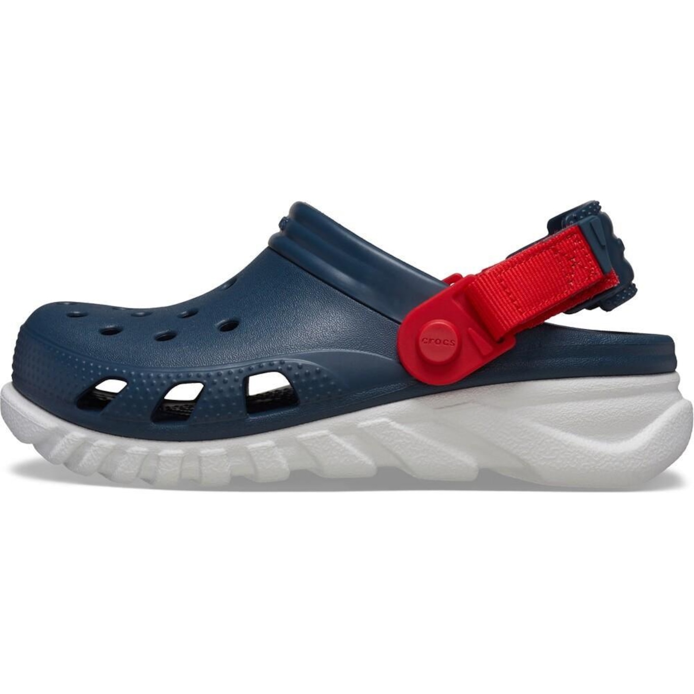 Sandália Crocs Duet Maxx II Clog K Nightfall - Infantil - Foto 3