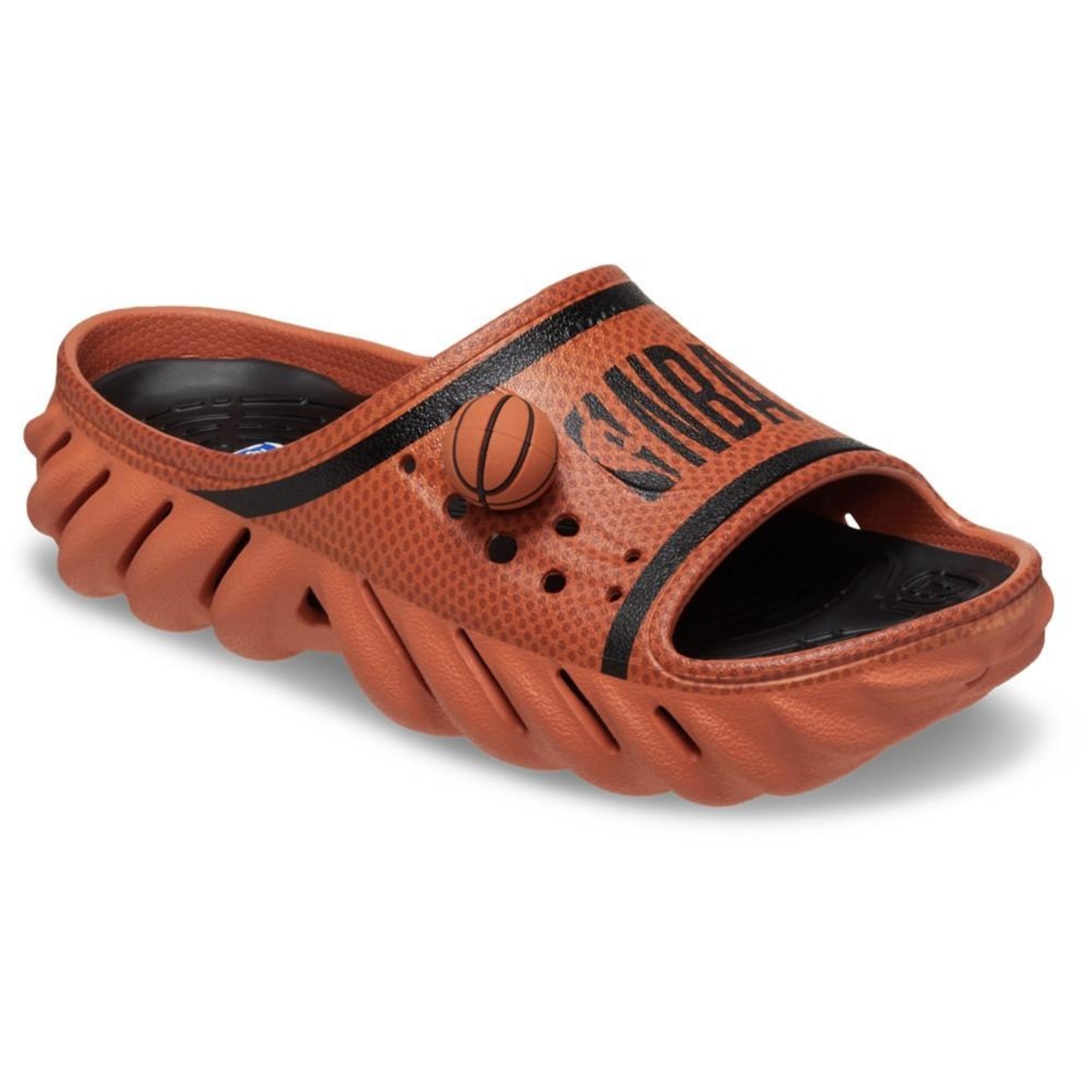 Chinelo Crocs Nba Echo Slide Sienna - Masculino - Foto 2