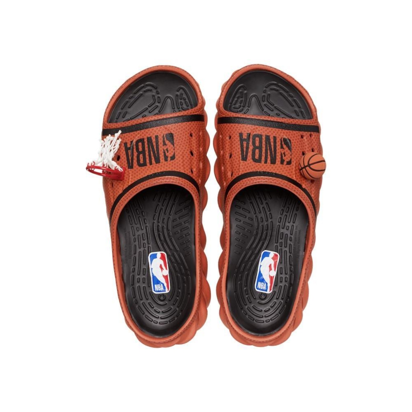 Chinelo Crocs Nba Echo Slide Sienna - Masculino - Foto 5