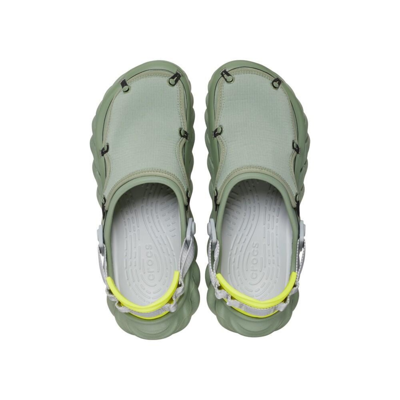 Sandália Crocs Echo Ripstop Clog Moss Multi - Masculino - Foto 5