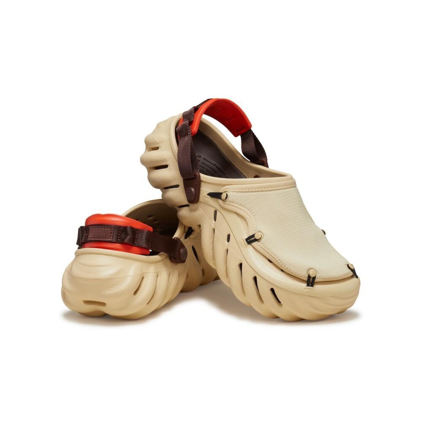 Sandália Crocs Echo Ripstop Clog Sesame Multi - Masculino - Foto 4