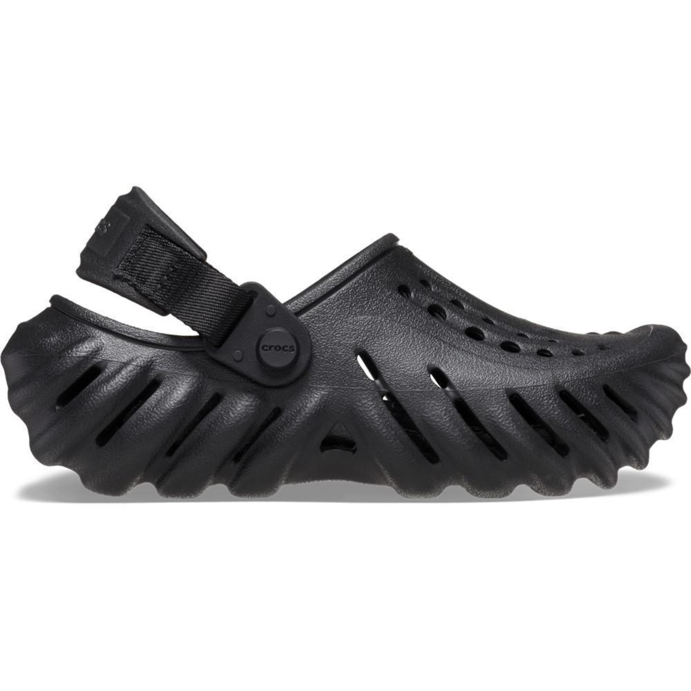 Sandália Crocs Echo Clog K Black - Unissex - Foto 1