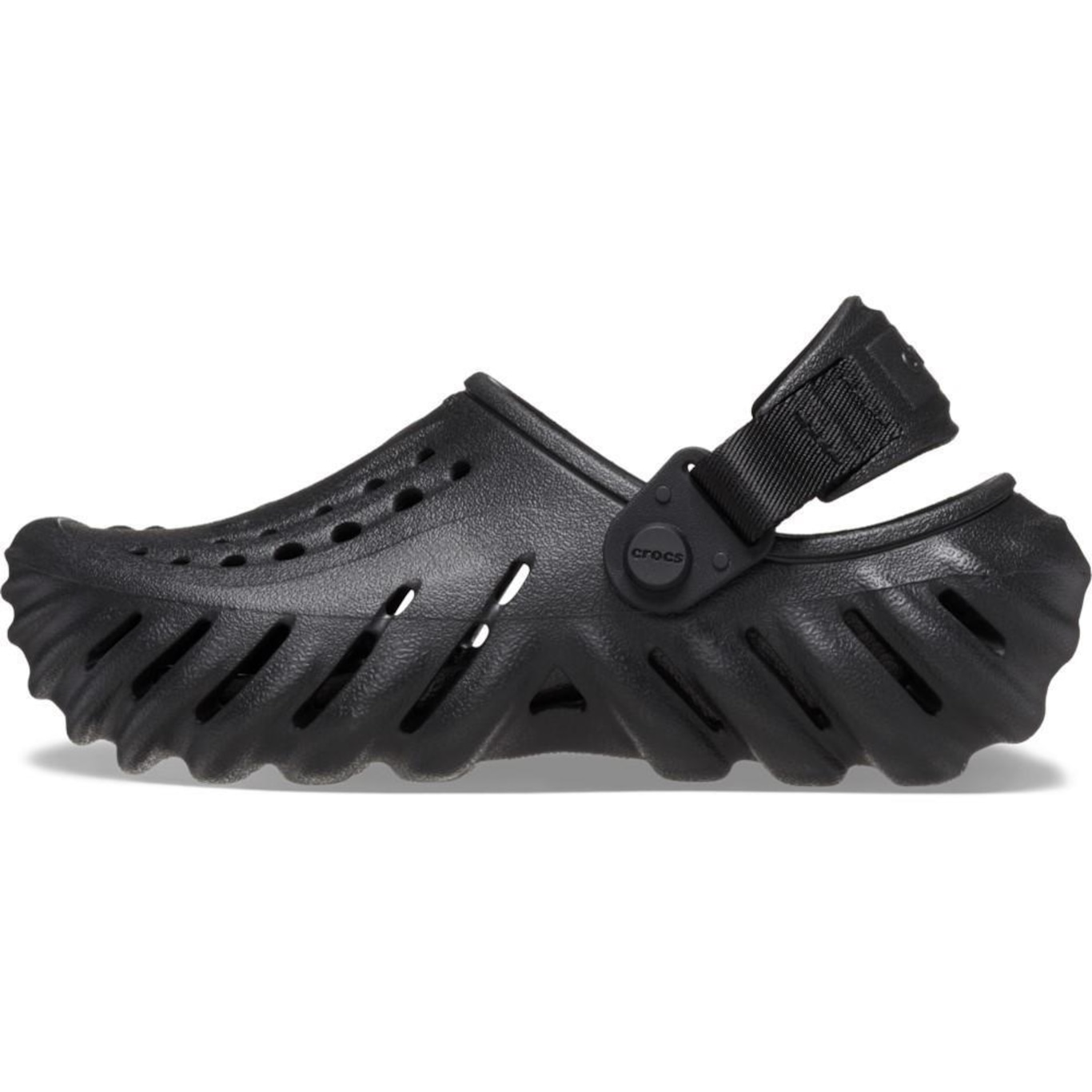 Sandália Crocs Echo Clog K Black - Unissex - Foto 3