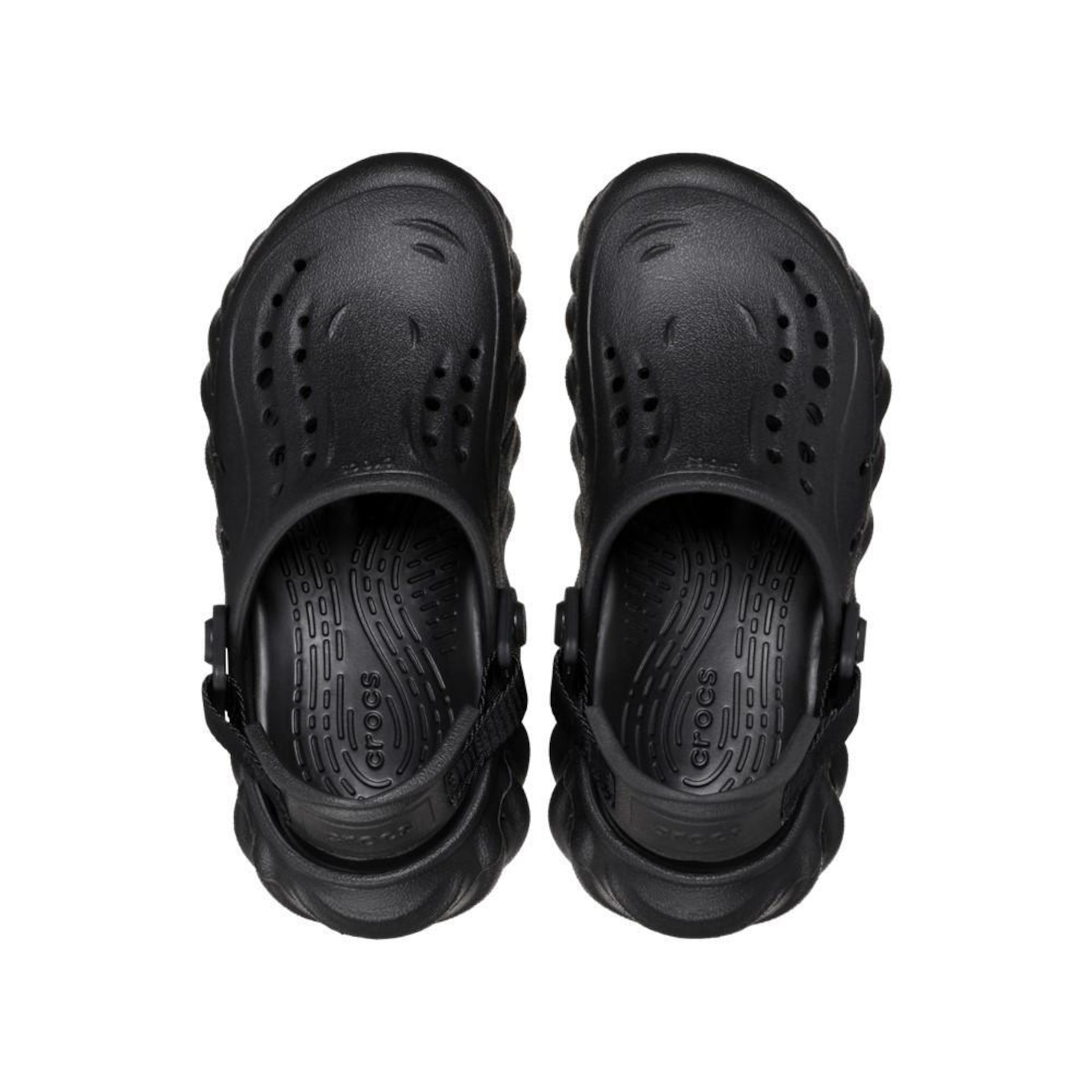 Sandália Crocs Echo Clog K Black - Unissex - Foto 5