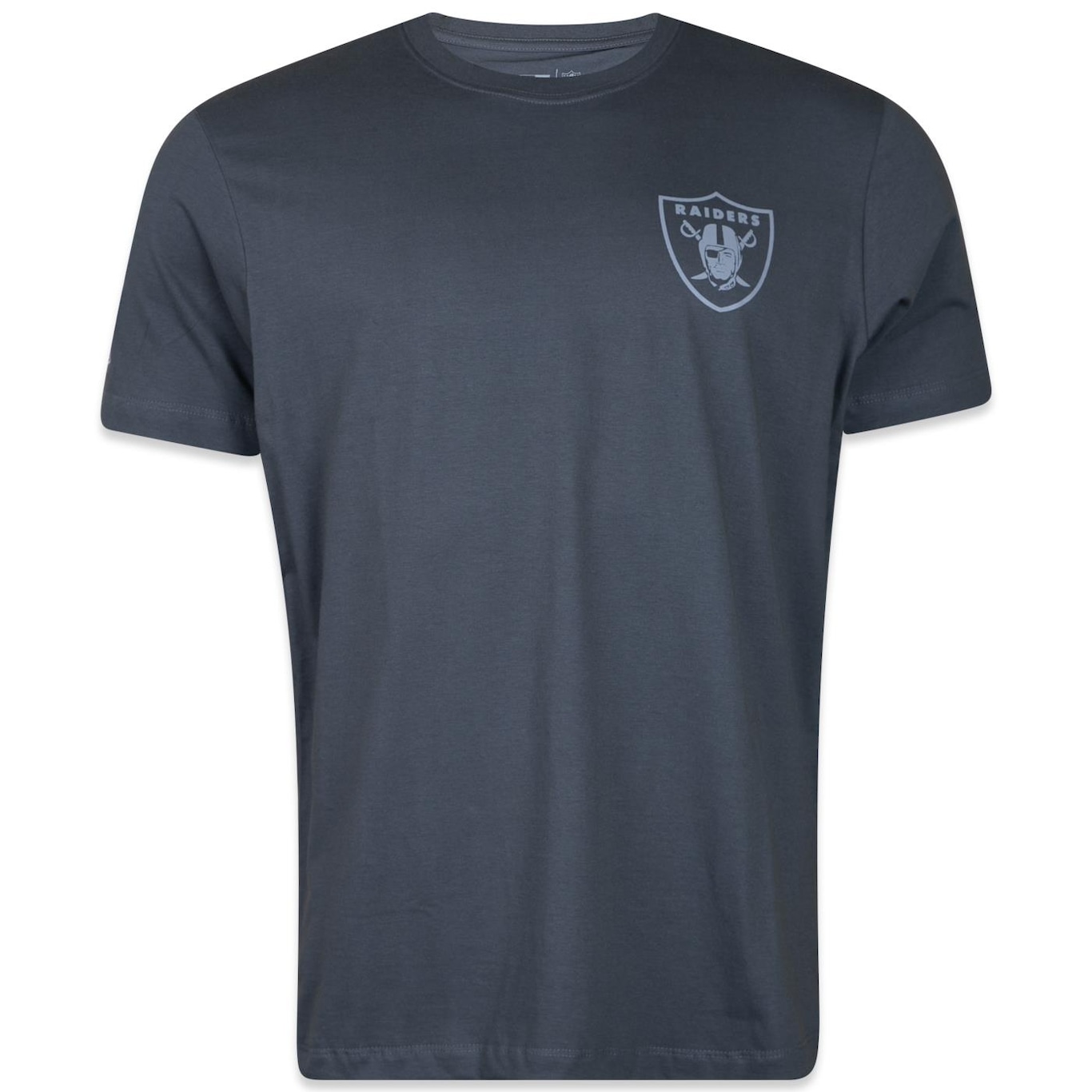 Camiseta New Era Regular NFL Las Vegas Raiders Core Essentials Style Masculina - Foto 1