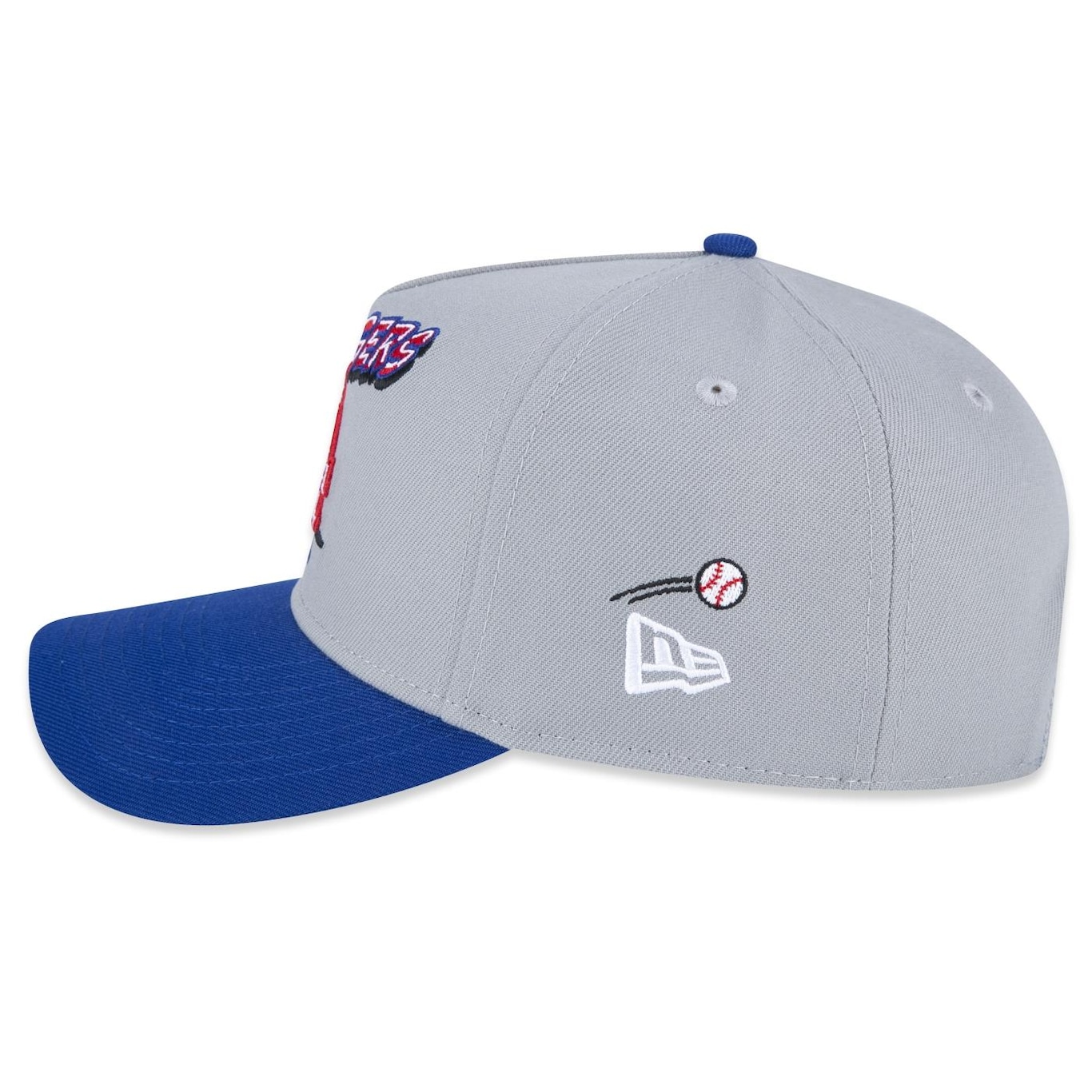 Boné New Era 9Forty A-Frame Mlb Los Angeles Dodgers World Of Logos - Snapback - Adulto - Foto 4