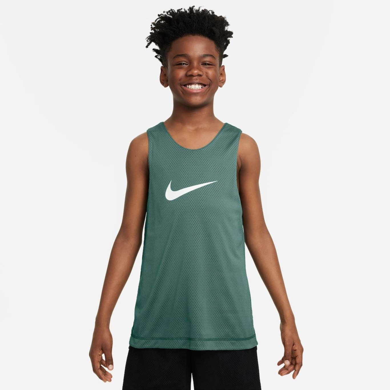 Camiseta Regata Nike Dri-Fit Dupla Face Infantil - Foto 1