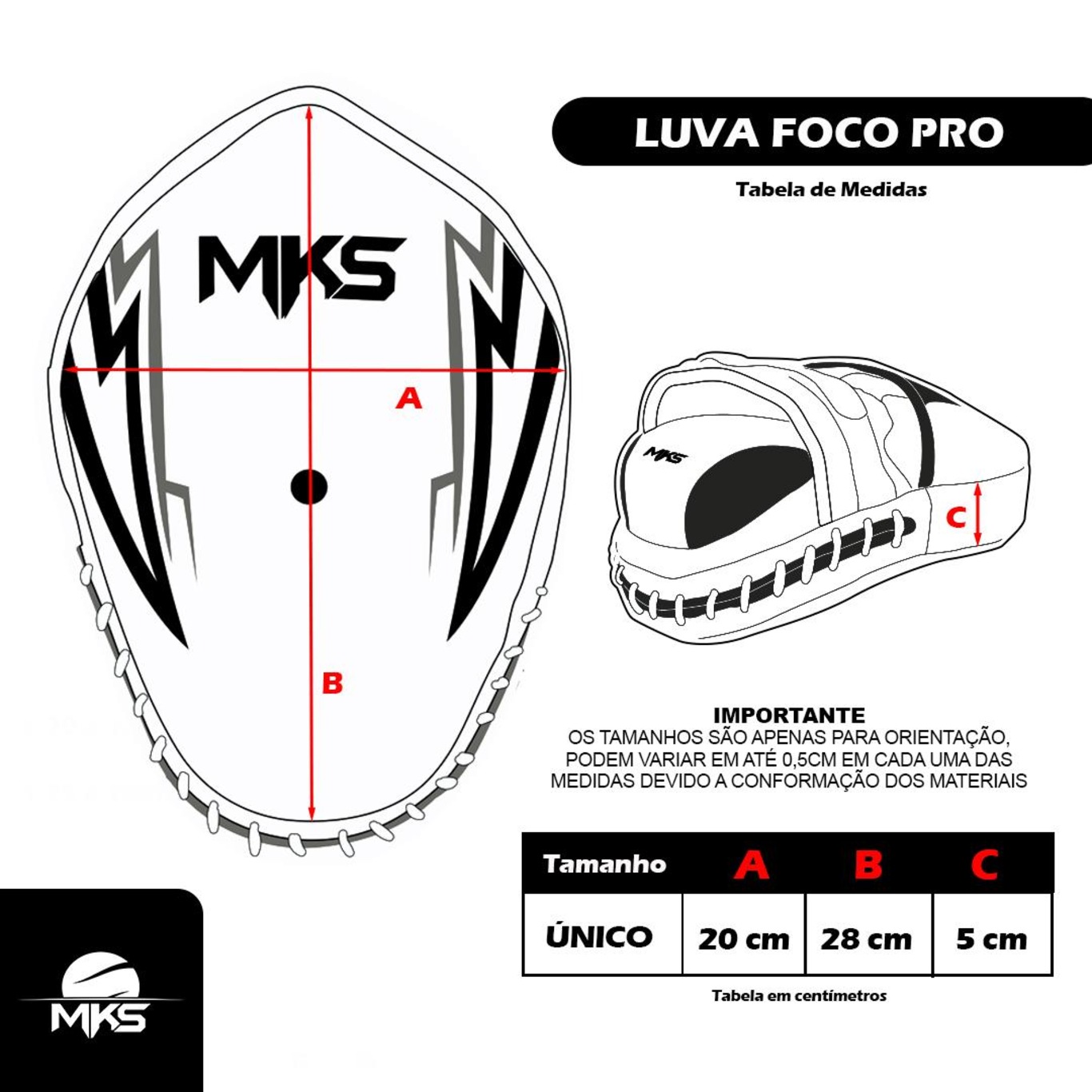 Luva de Foco Mks - Manopla Pro - Foto 2