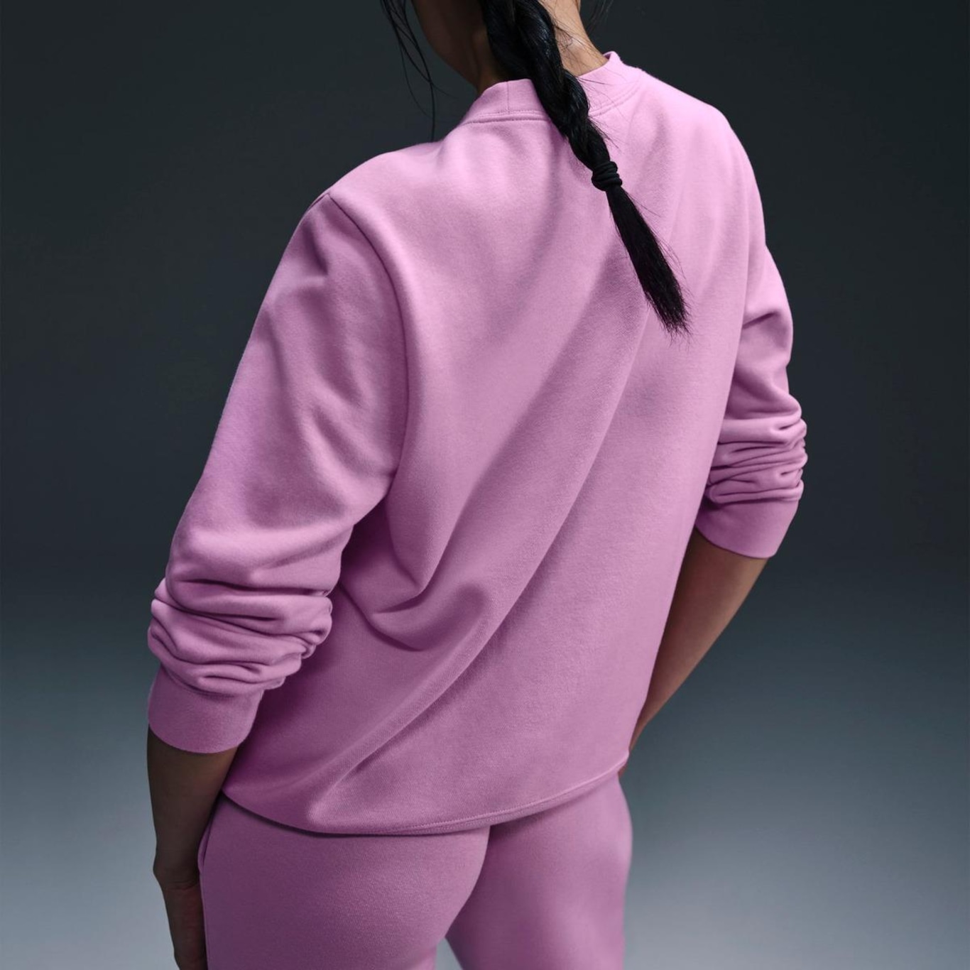 Blusão Nike Sportswear Club Fleece Crew Feminino - Foto 3